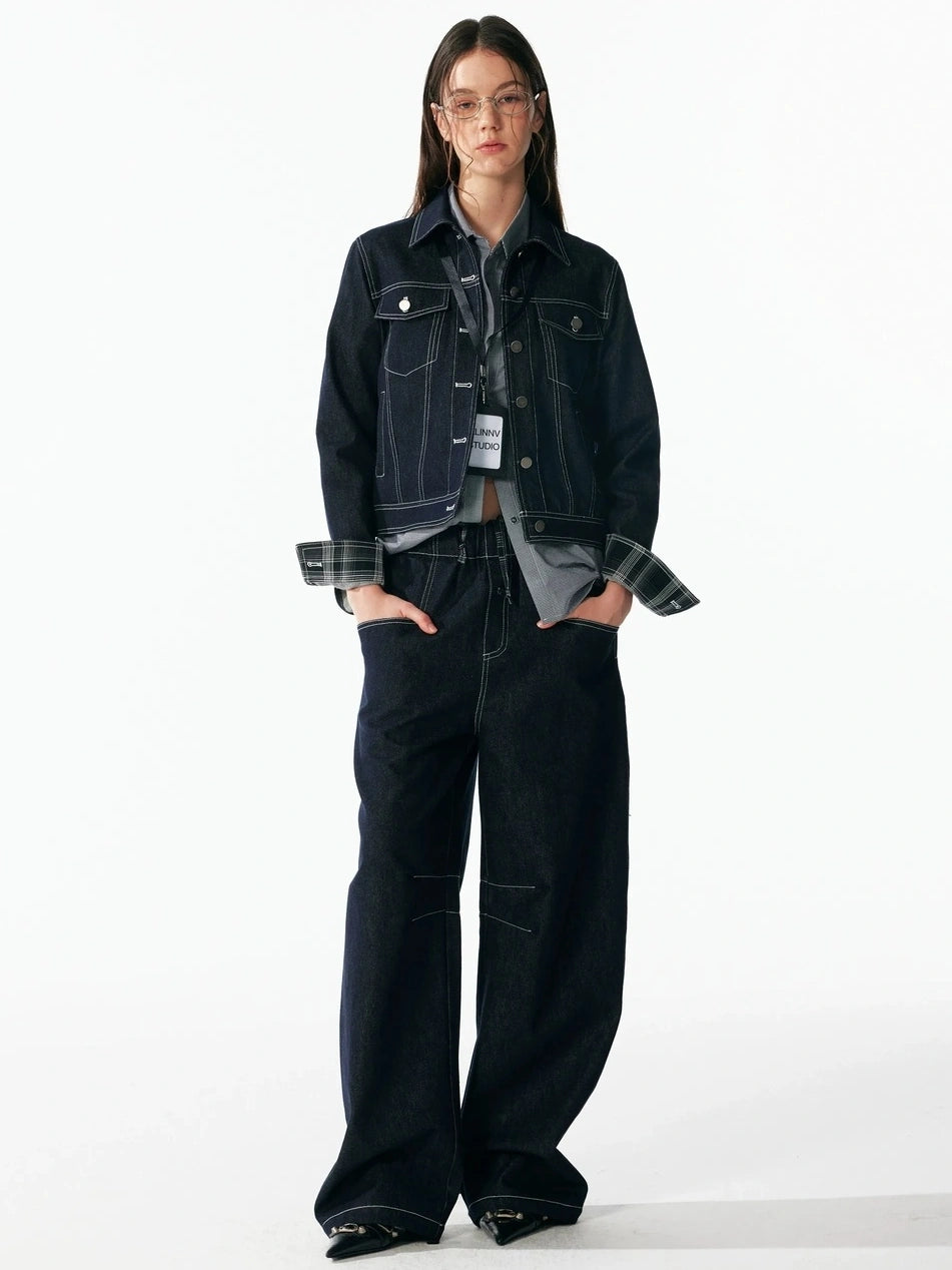 ALINNV STUDIO Classic Cropped Turn Cuff Shirt Shirts