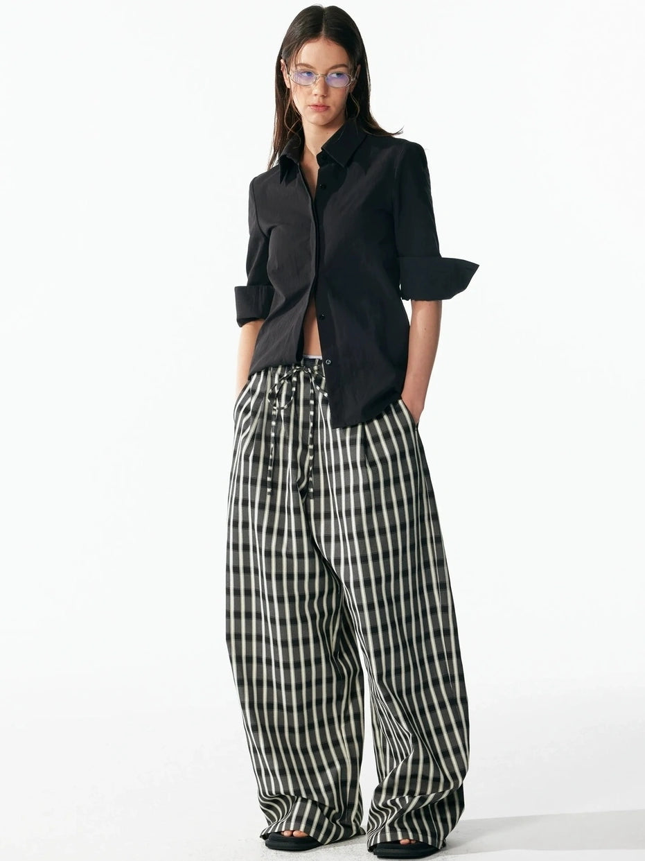 ALINNV STUDIO Classic Cropped Turn Cuff Shirt Shirts