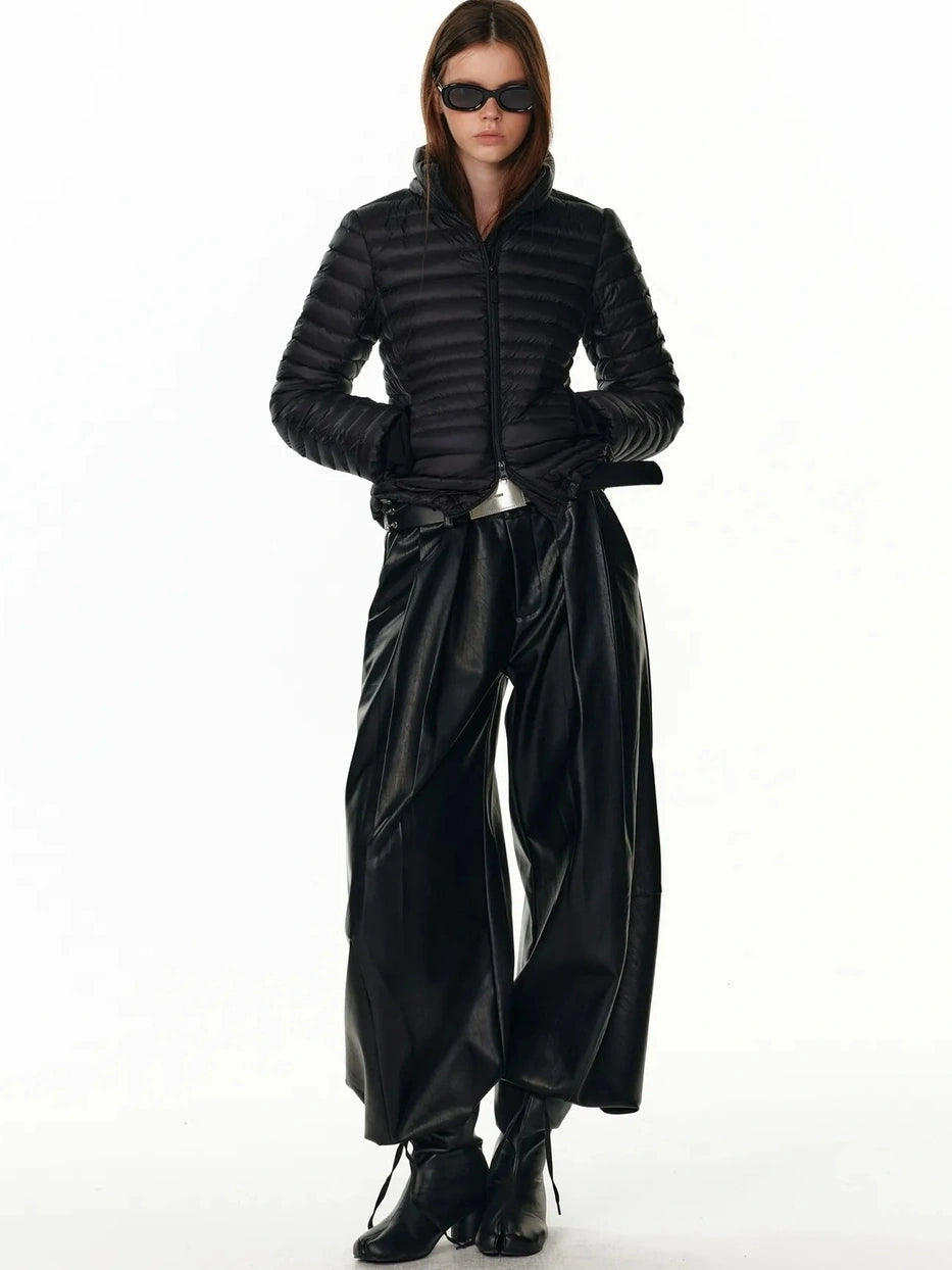 Detachable Hooded Short Down Jacket With 90 Percent White Duck Feather Down Jacket