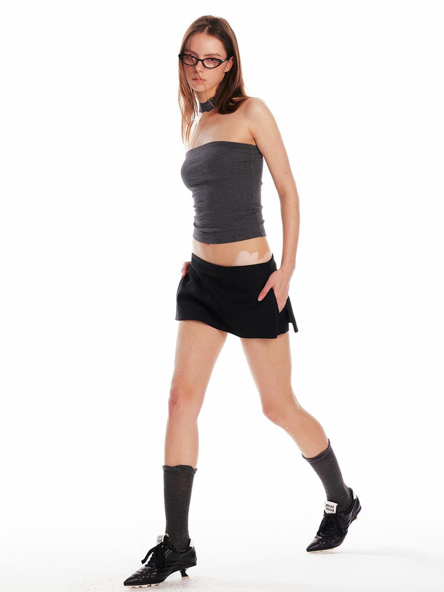 ALINNV STUDIO Lace Halter Top With Detachable Necklace New Colors