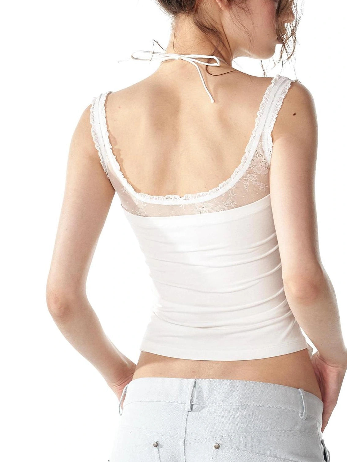 ALINNV STUDIO Lace Trimmed Layered Tank Top Tank Top/Camisole