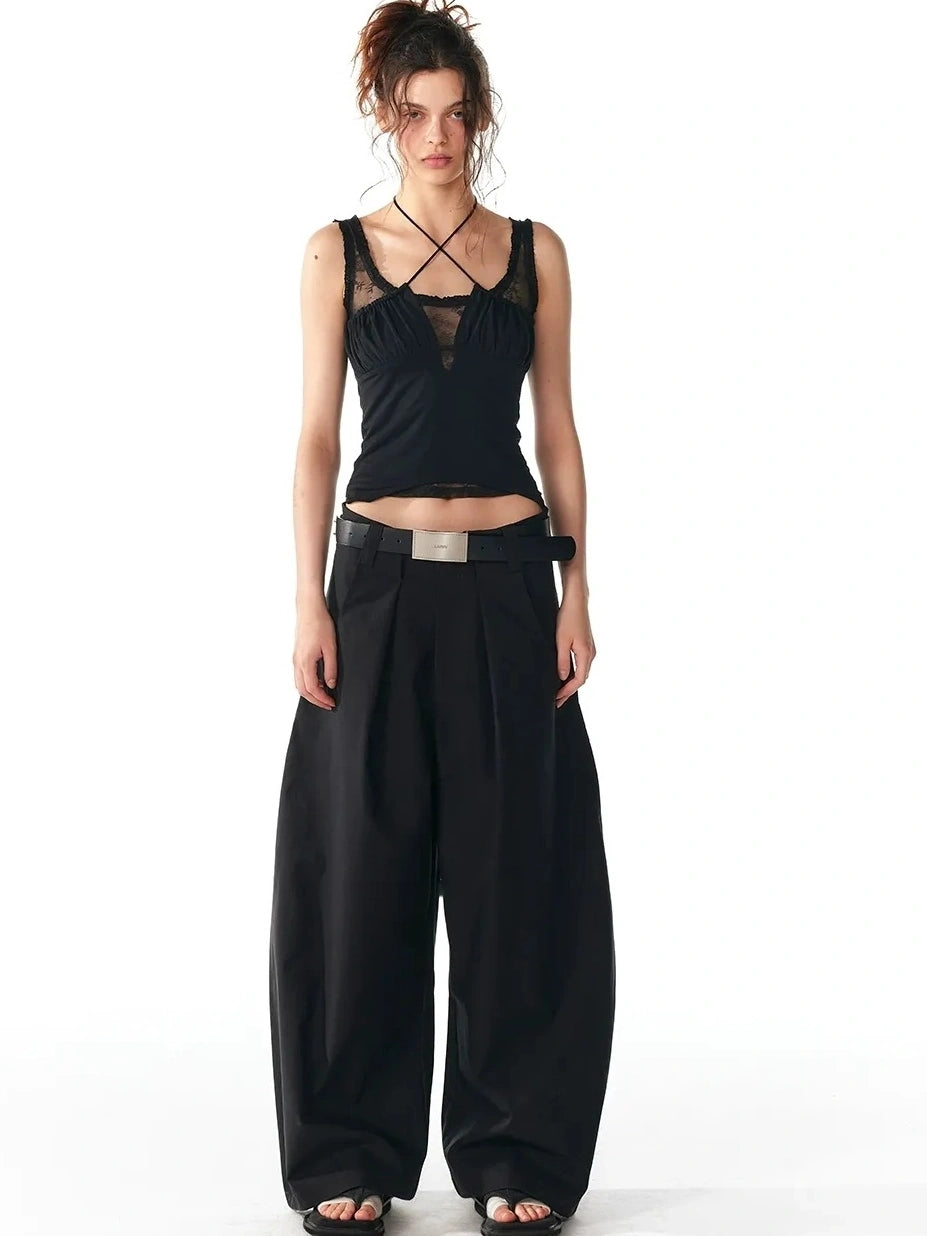 ALINNV STUDIO Lace Trimmed Layered Tank Top Tank Top/Camisole