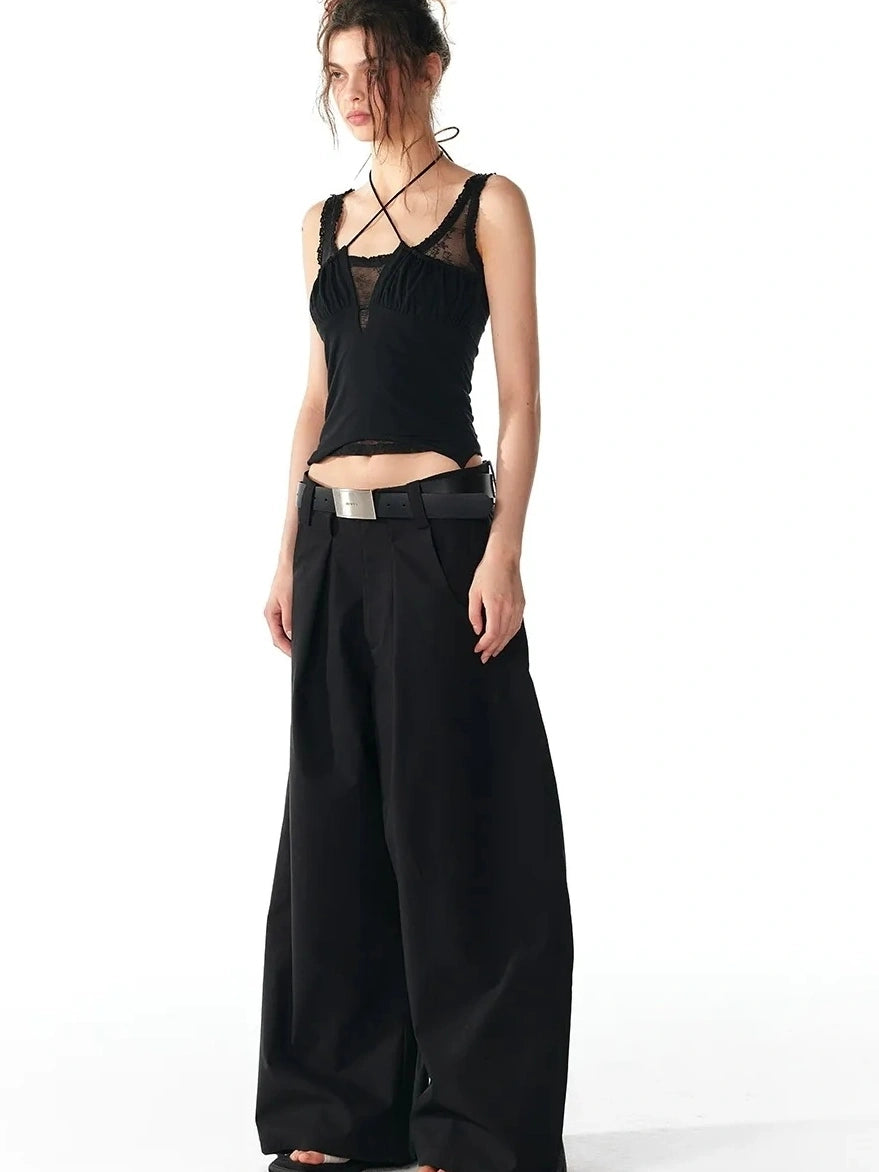 ALINNV STUDIO Lace Trimmed Layered Tank Top Tank Top/Camisole