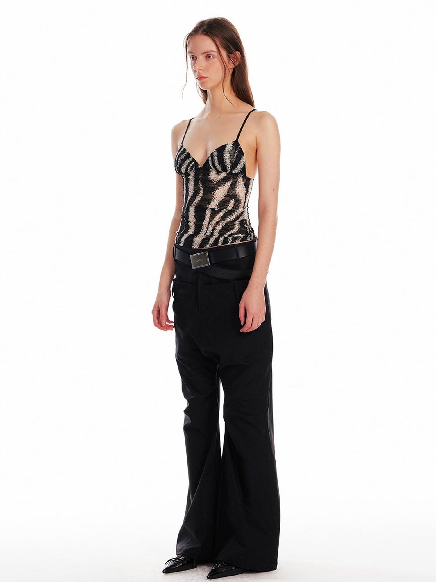 ALINNV STUDIO Low Waist Cargo Drop Crotch Pants