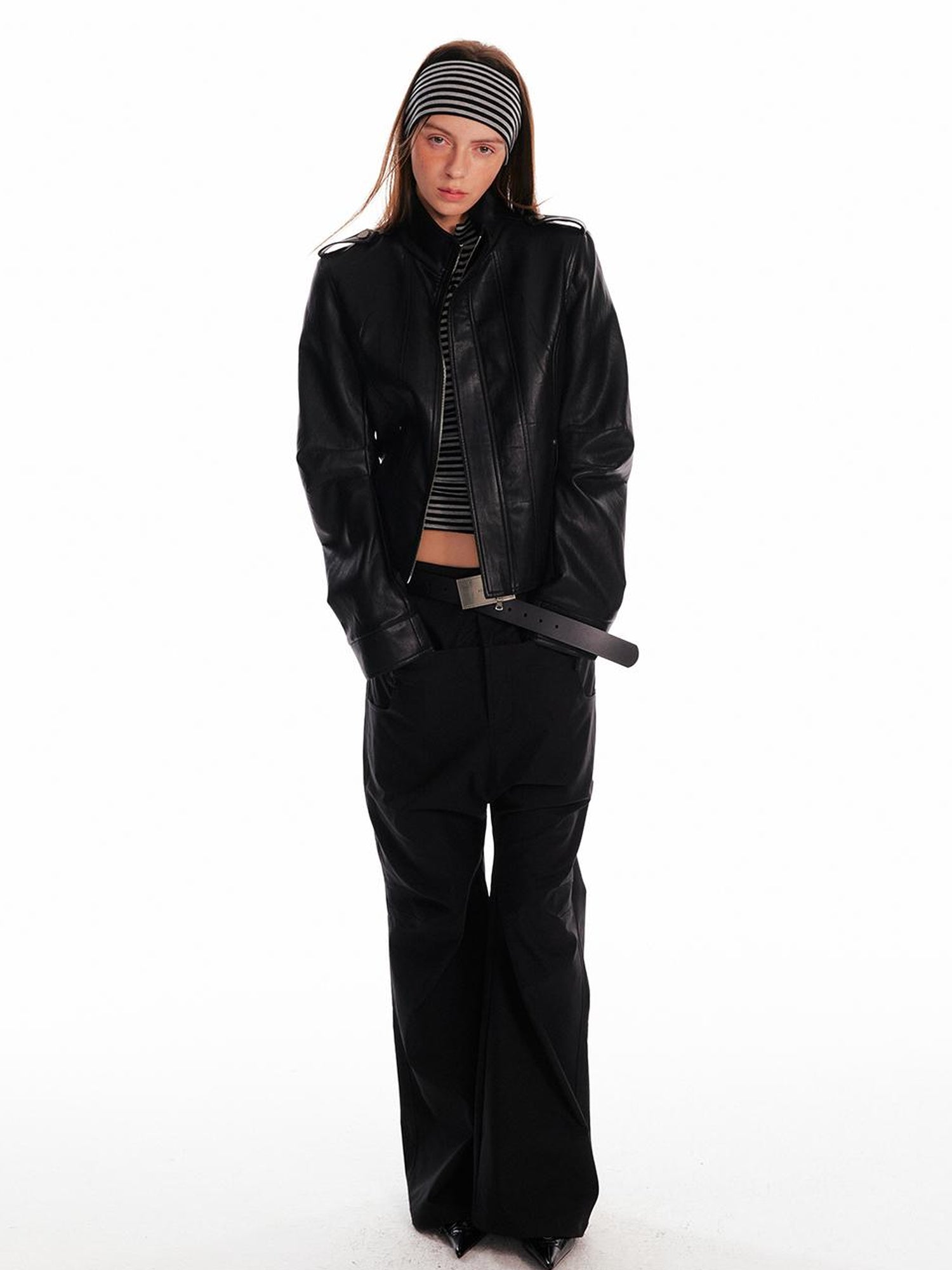 ALINNV STUDIO Low Waist Cargo Drop Crotch Pants