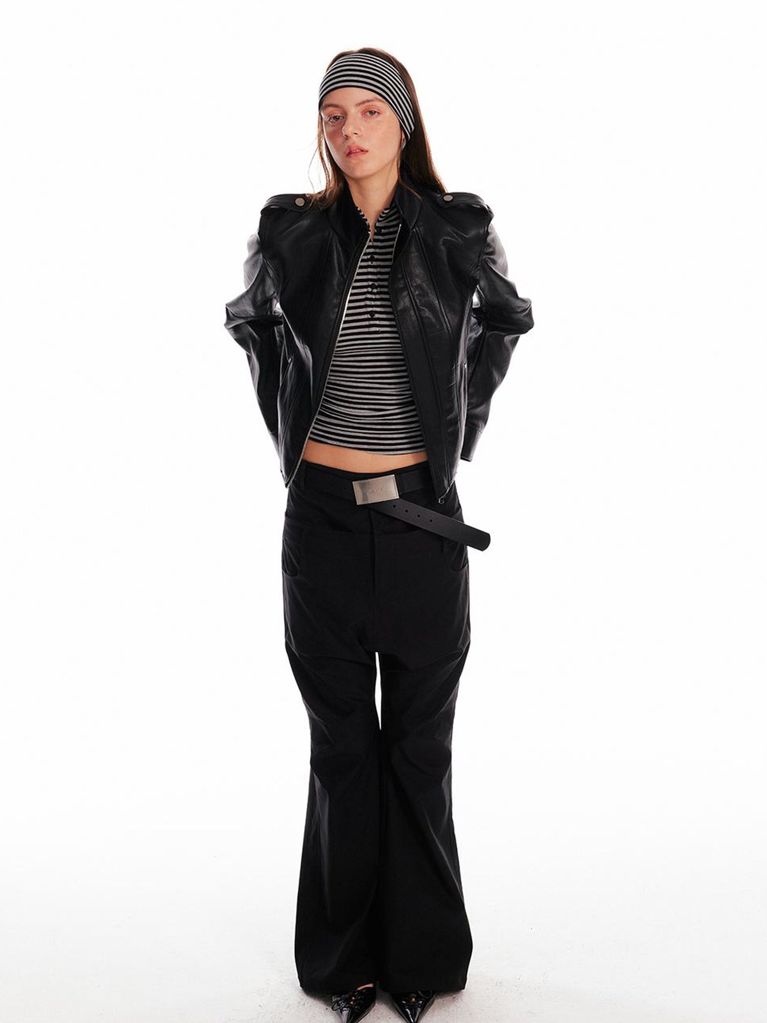 ALINNV STUDIO Low Waist Cargo Drop Crotch Pants