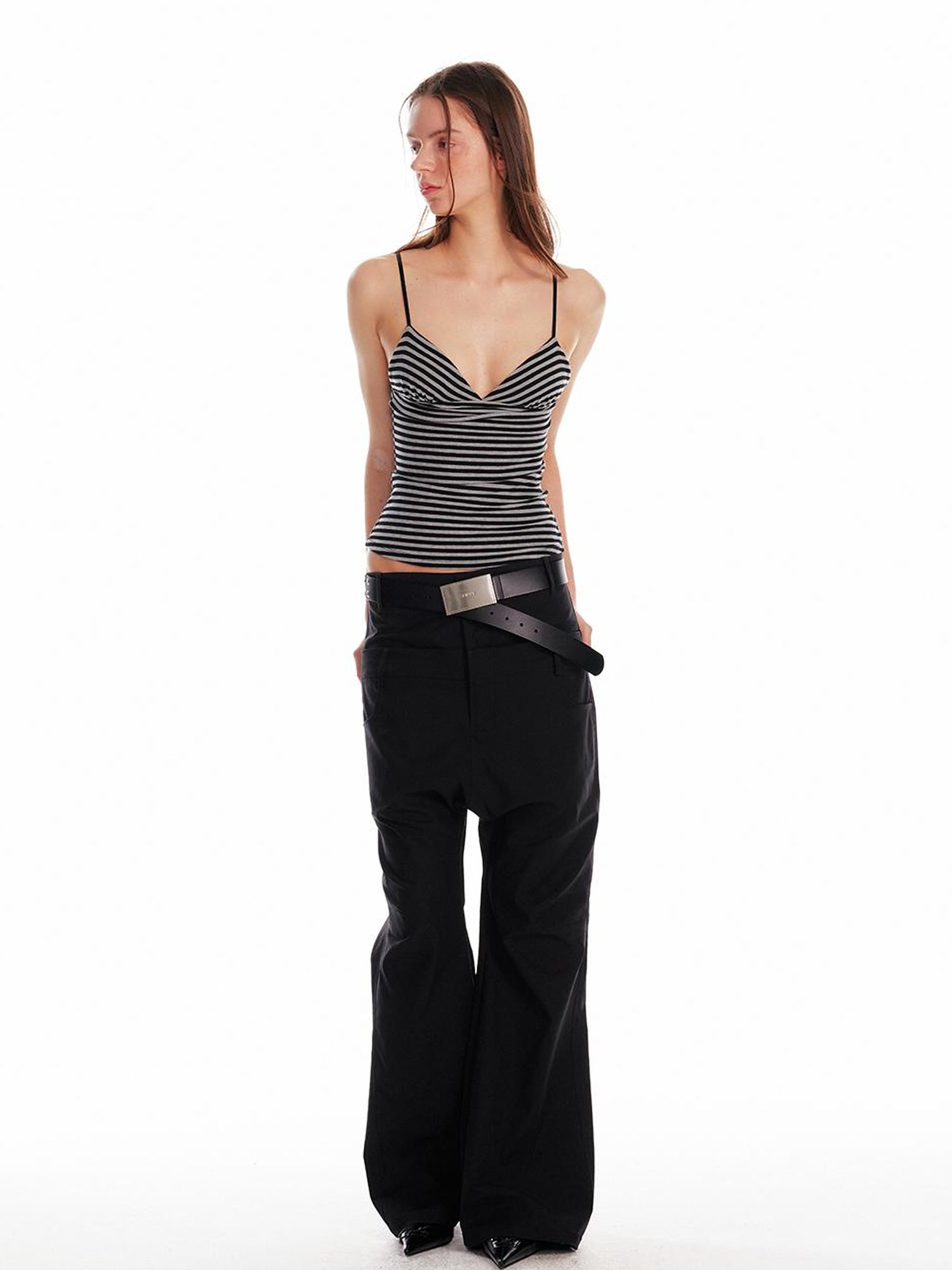 ALINNV STUDIO Low Waist Cargo Drop Crotch Pants