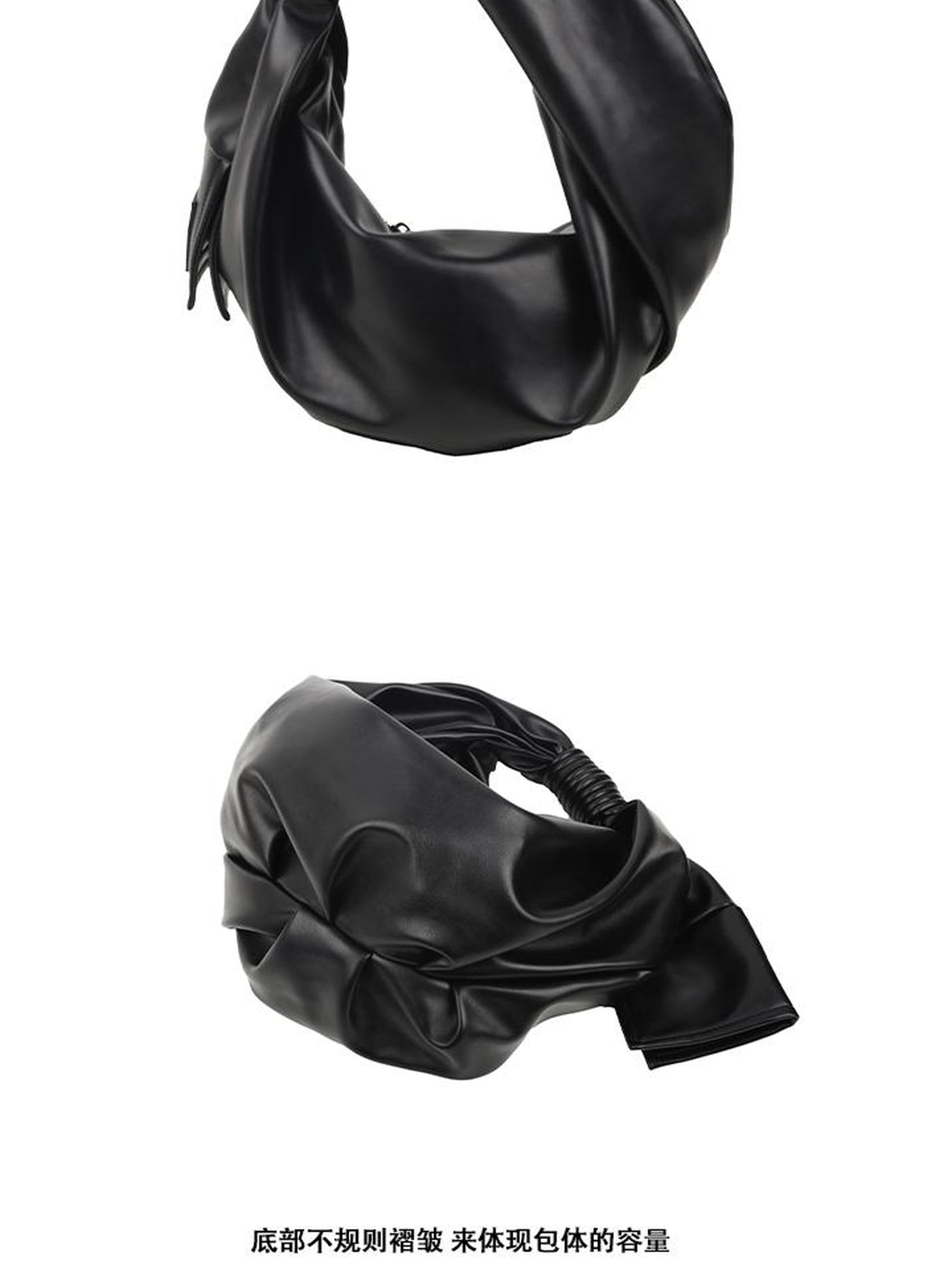ALINNV STUDIO Pleated Irregular Dumpling Bag Underarm Purse