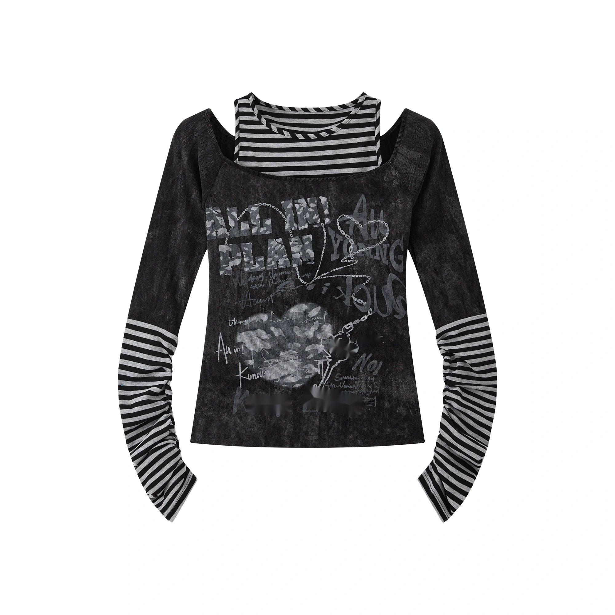 ALL_iN_plan_Acid_Riot_Lace_Trim_Slim_Fit_Top_MISSTT