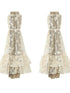 Acid Washed Lace Mini Skirt High Waist Y2K Ruffle Hem