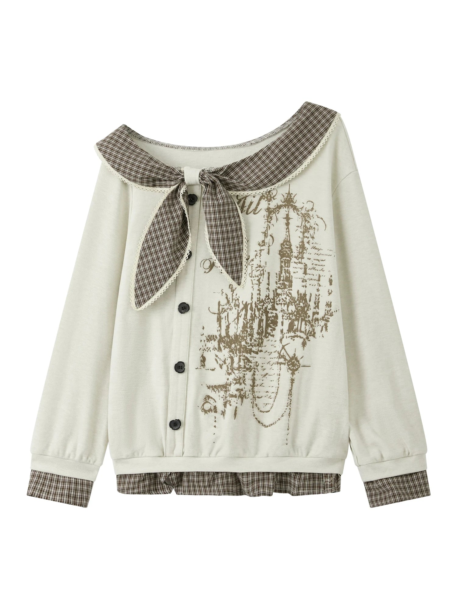 Acid Washed Riot Asymmetrical Knit Top