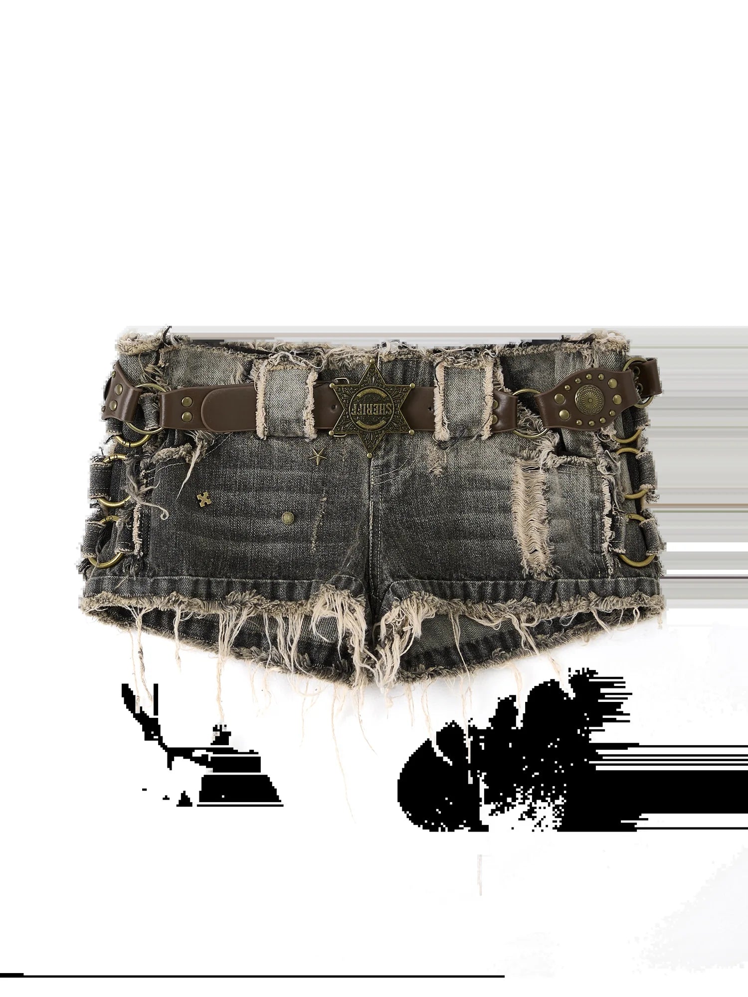 Acid Washed Riot Denim Shorts