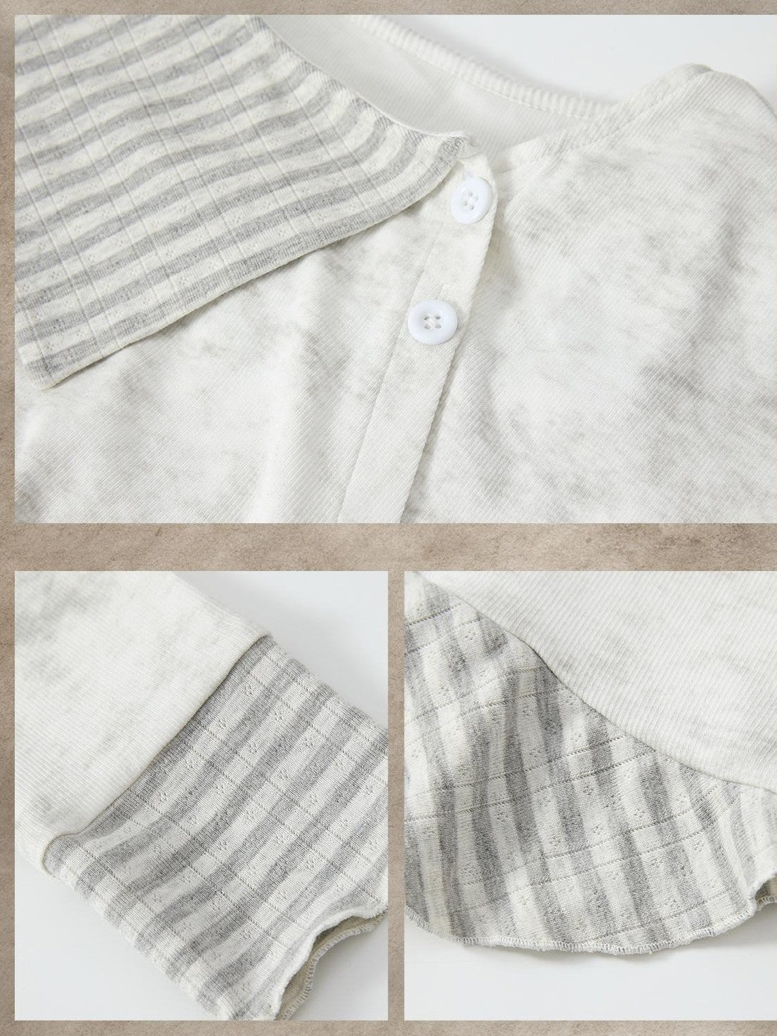 ALL iN plan Asymmetric Tie Dye Collared Women&