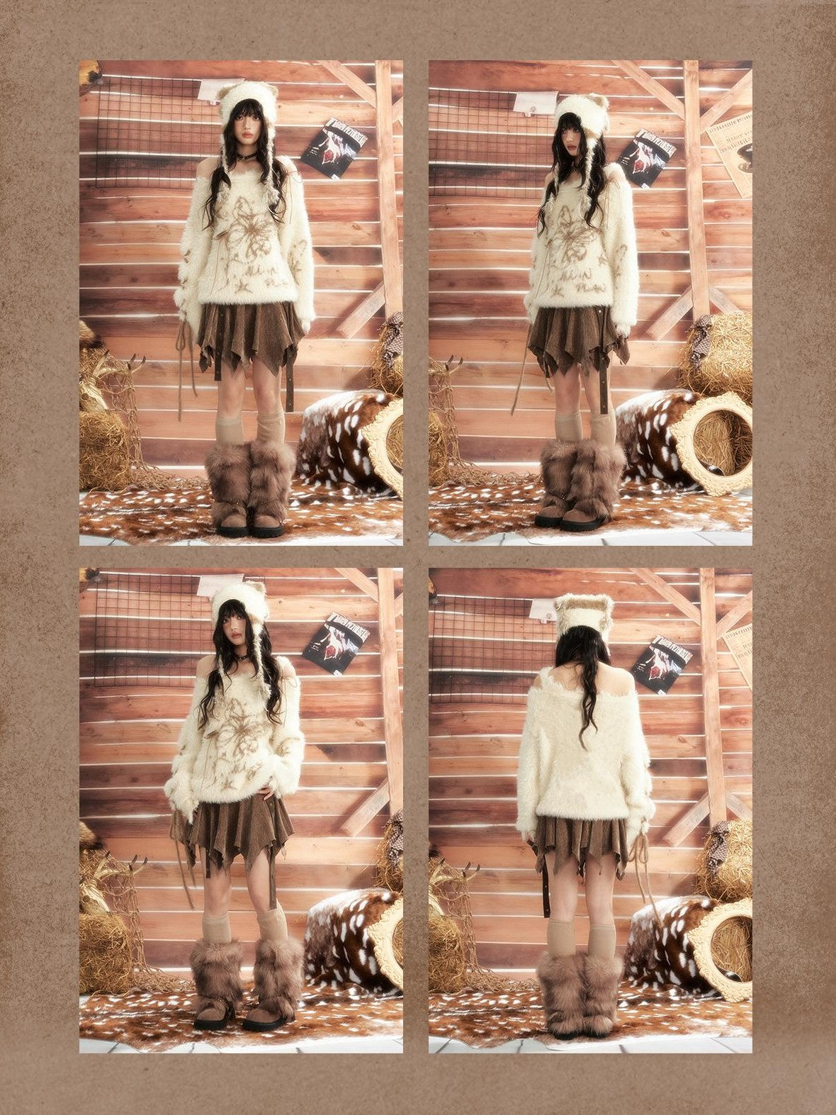 ALL iN plan Butterfly Print One Shoulder Loose Fit Cotton Women&