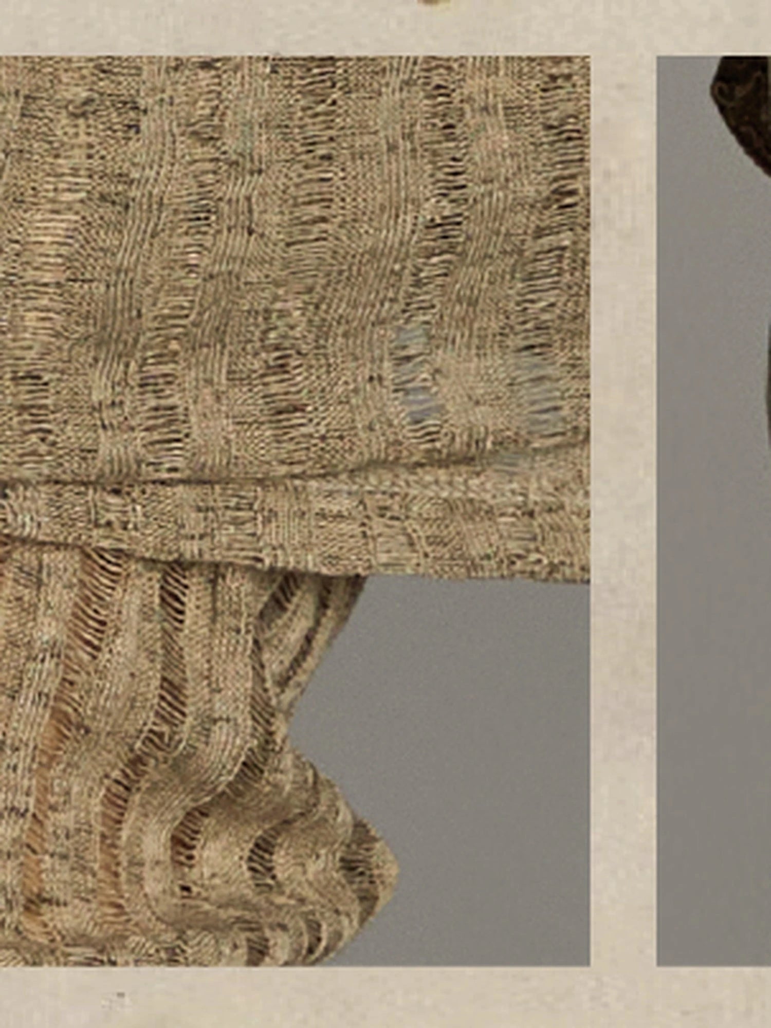 Distressed Knit Crop Top With Removable Sleeves