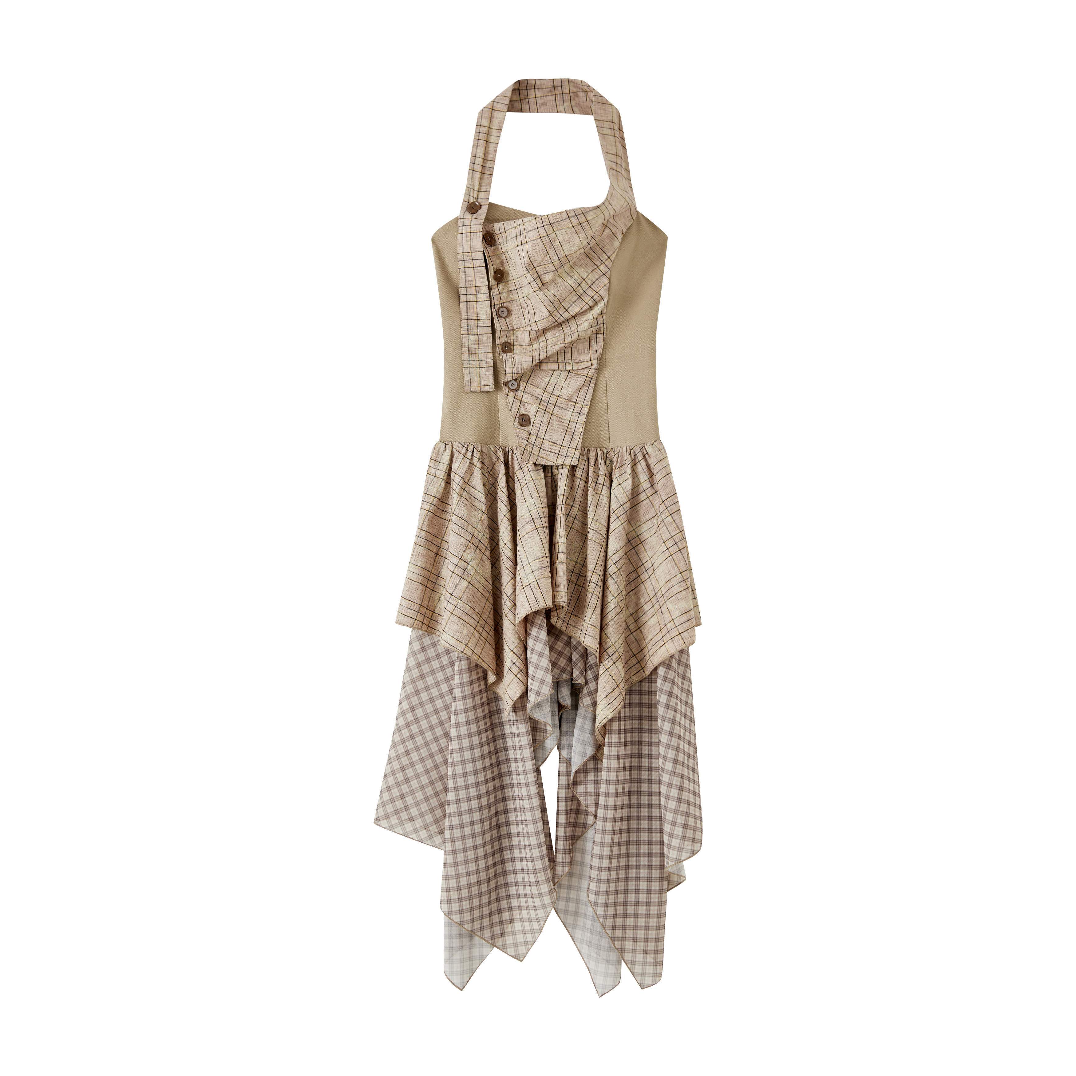 ALL_iN_plan_High_Waist_Asymmetric_Patchwork_Spaghetti_Strap_Khaki_Casual_Midi_Dresses_MISSTT