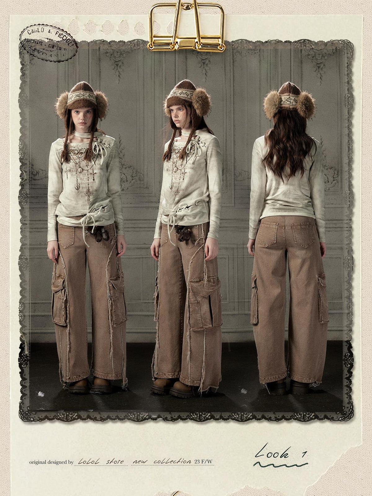 ALL iN plan High Waist Distressed Wide-leg Jeans Women&