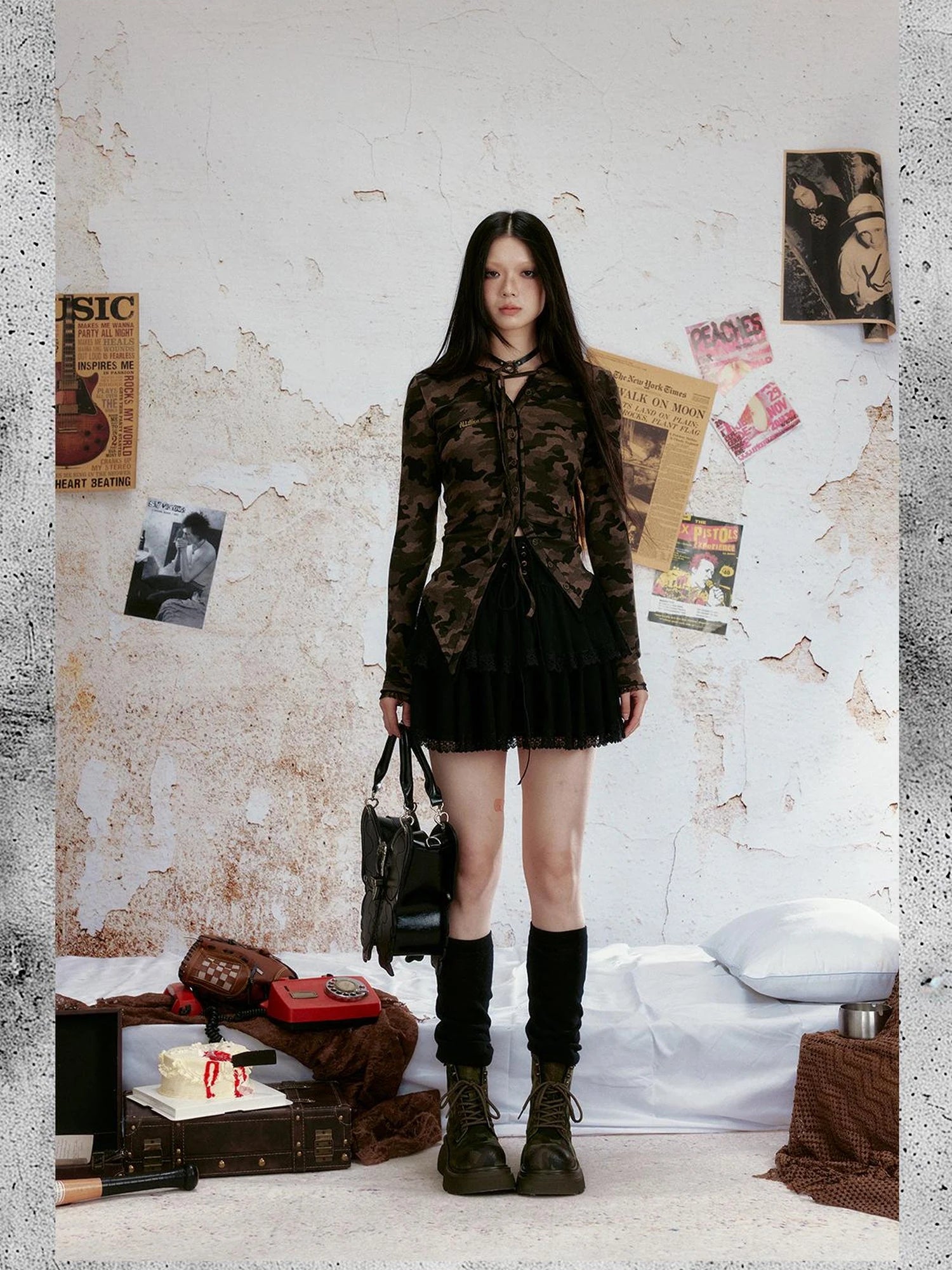 Lace Back Slimming Layered Top