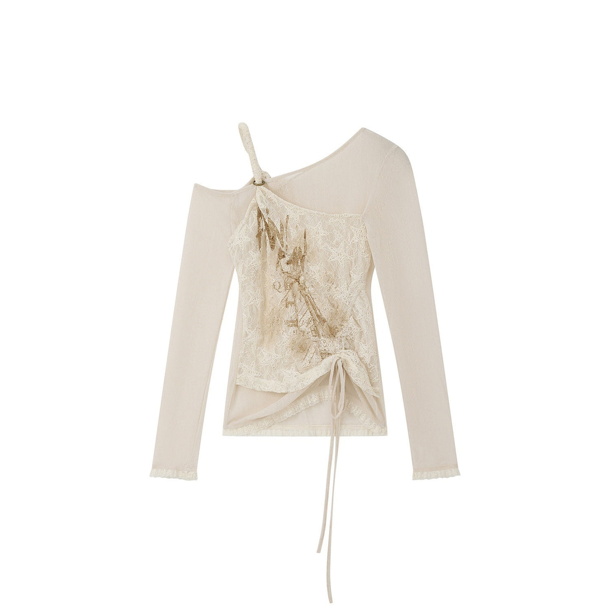 ALL_iN_plan_Lace_Print_Asymmetric_One_Shoulder_Slim_Fit_Women&