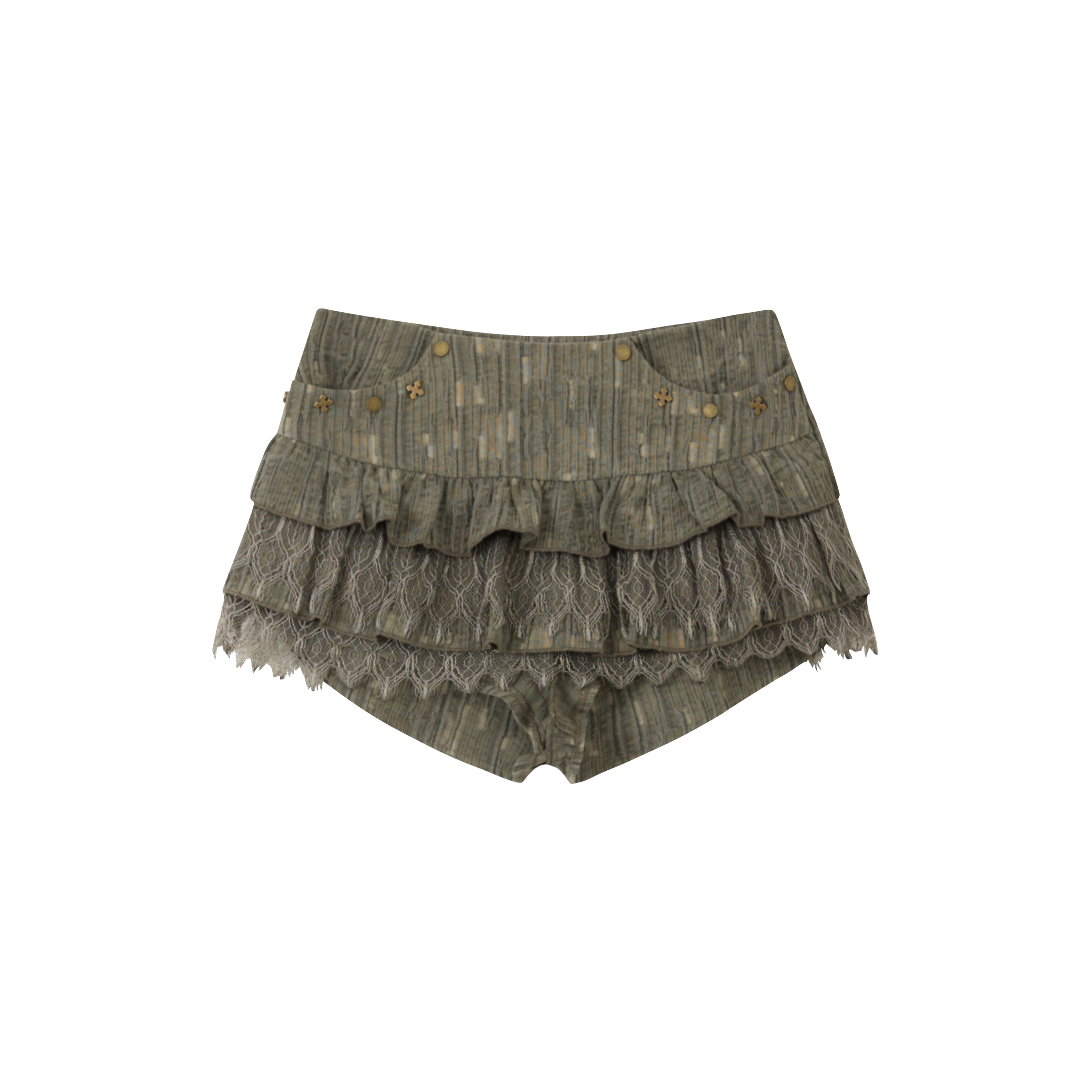 ALL_iN_plan_Low_Rise_Layered_Lace_Short_Skirt_In_Green_MISSTT