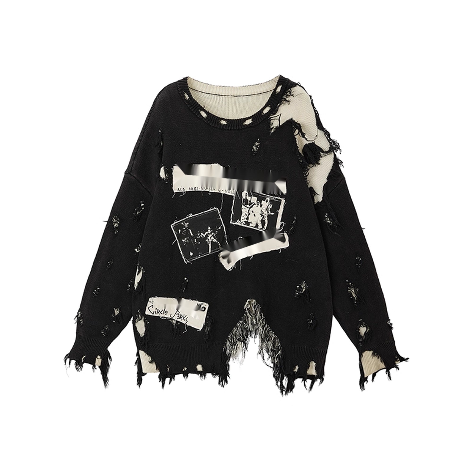 ALL_iN_plan_Moonlight_Hunter_Distressed_Patchwork_Sweater_V-neck_T-shirt_Long_Sleeve_MISSTT