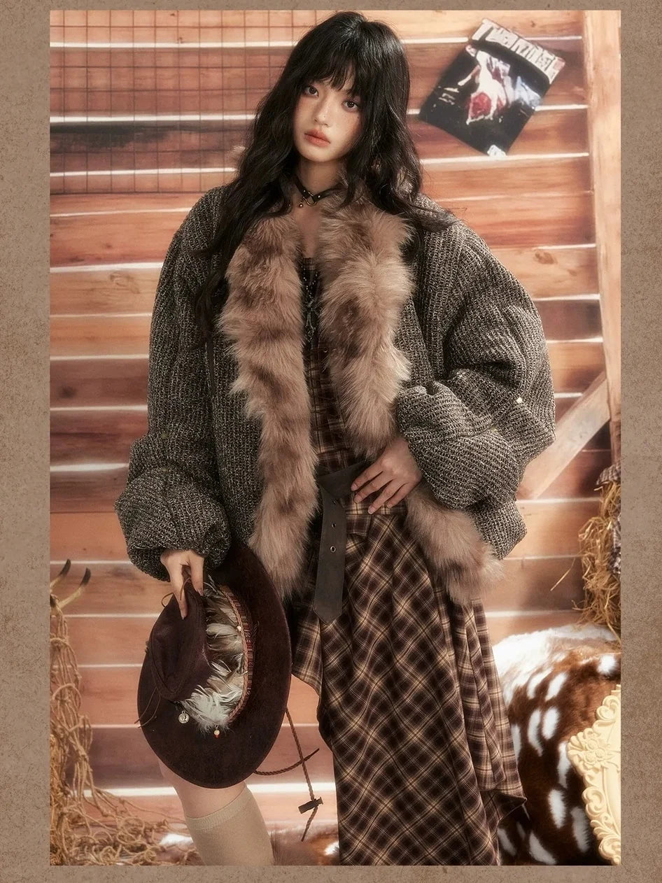 ALL iN plan Moonlight Hunter Heavyweight Fur Coat Jacket