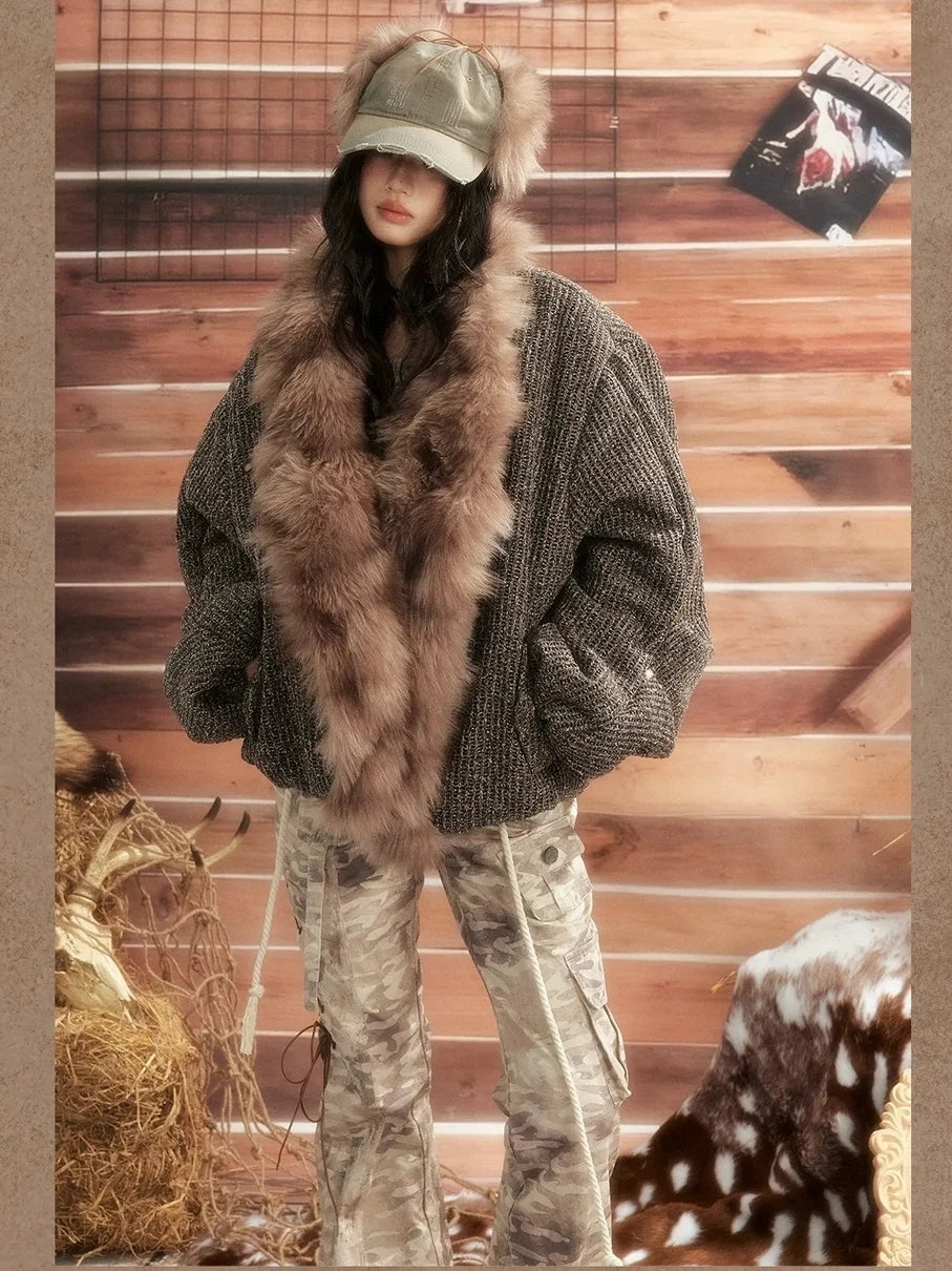 ALL iN plan Moonlight Hunter Heavyweight Fur Coat Jacket