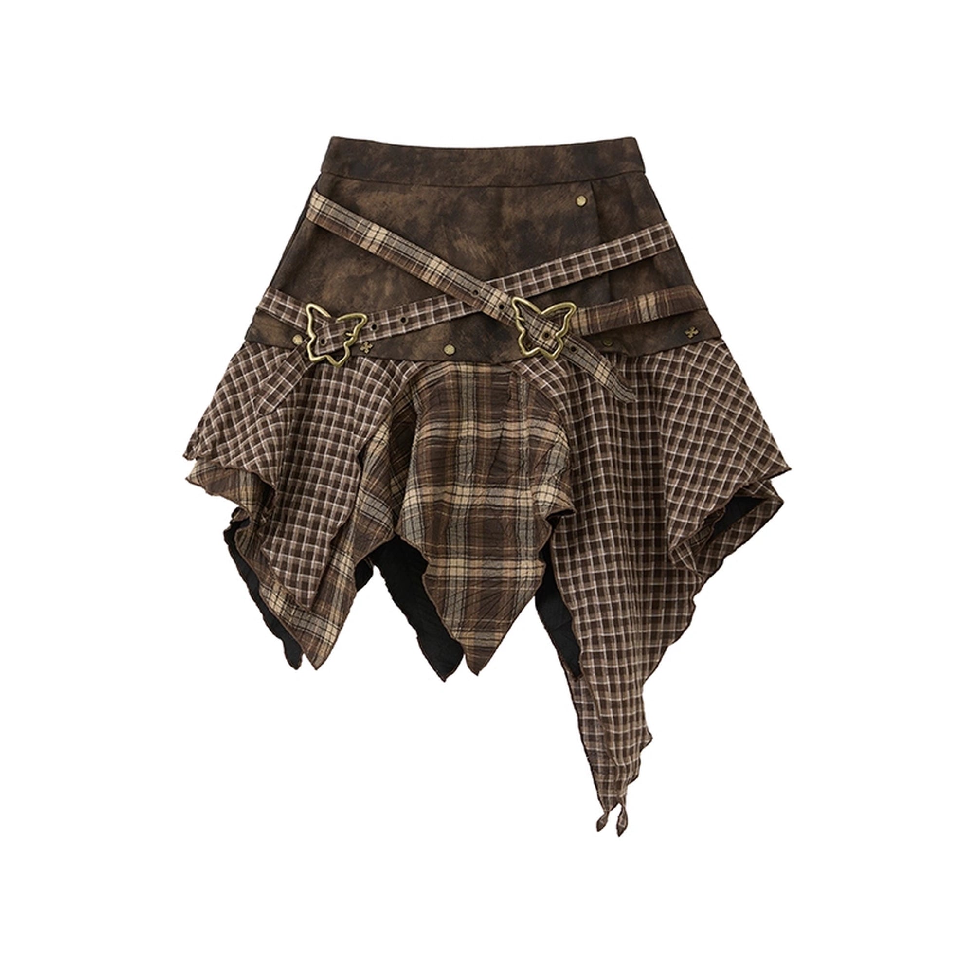 ALL_iN_plan_Moonlight_Hunter_Plaid_Patchwork_Asymmetrical_Skirt_MISSTT