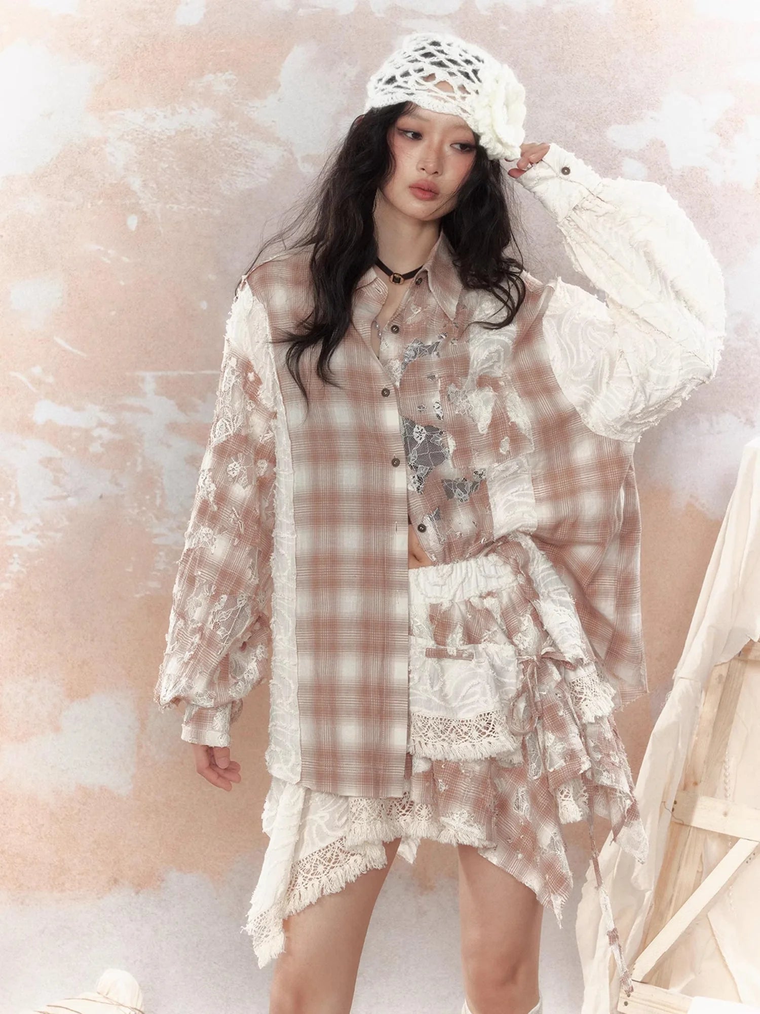 Steam Punk Lace Up Sun Protection Shirt Jacket