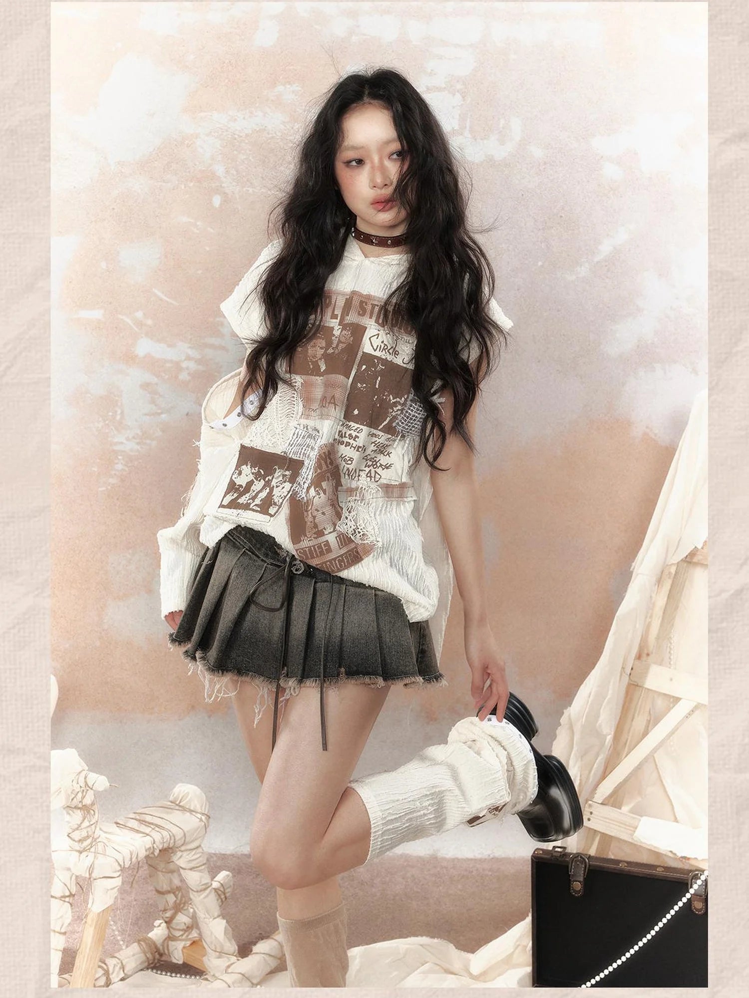 Steampunk Rabbit Hoodie With Detachable Sleeves
