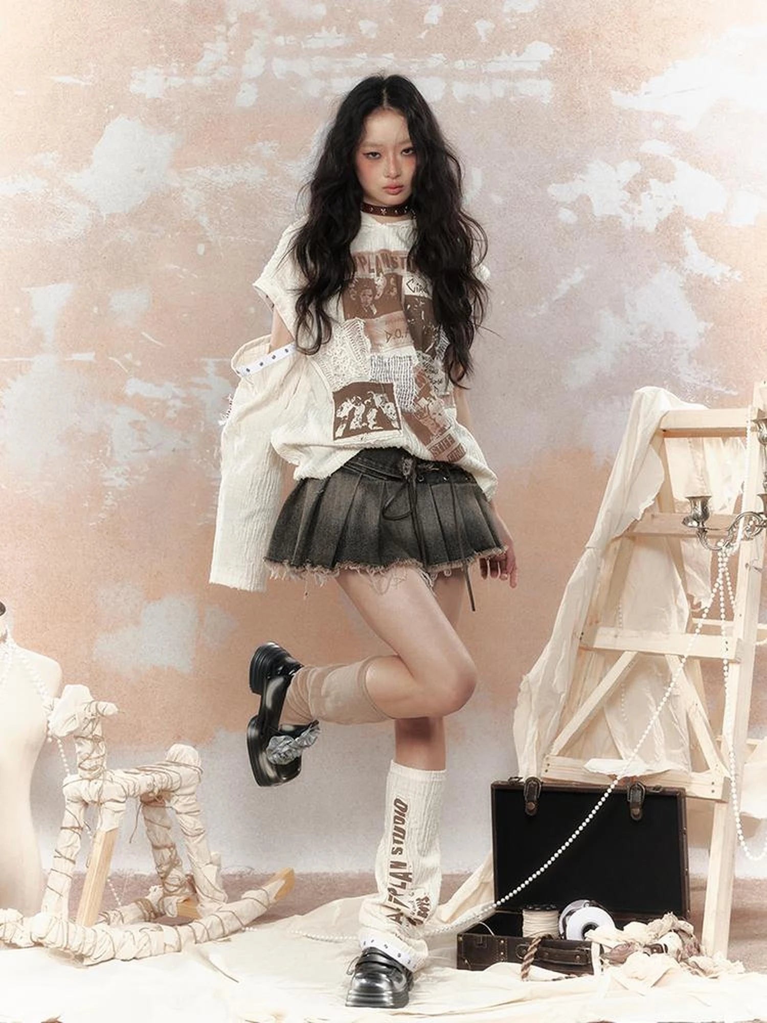 Steampunk Rabbit Hoodie With Detachable Sleeves