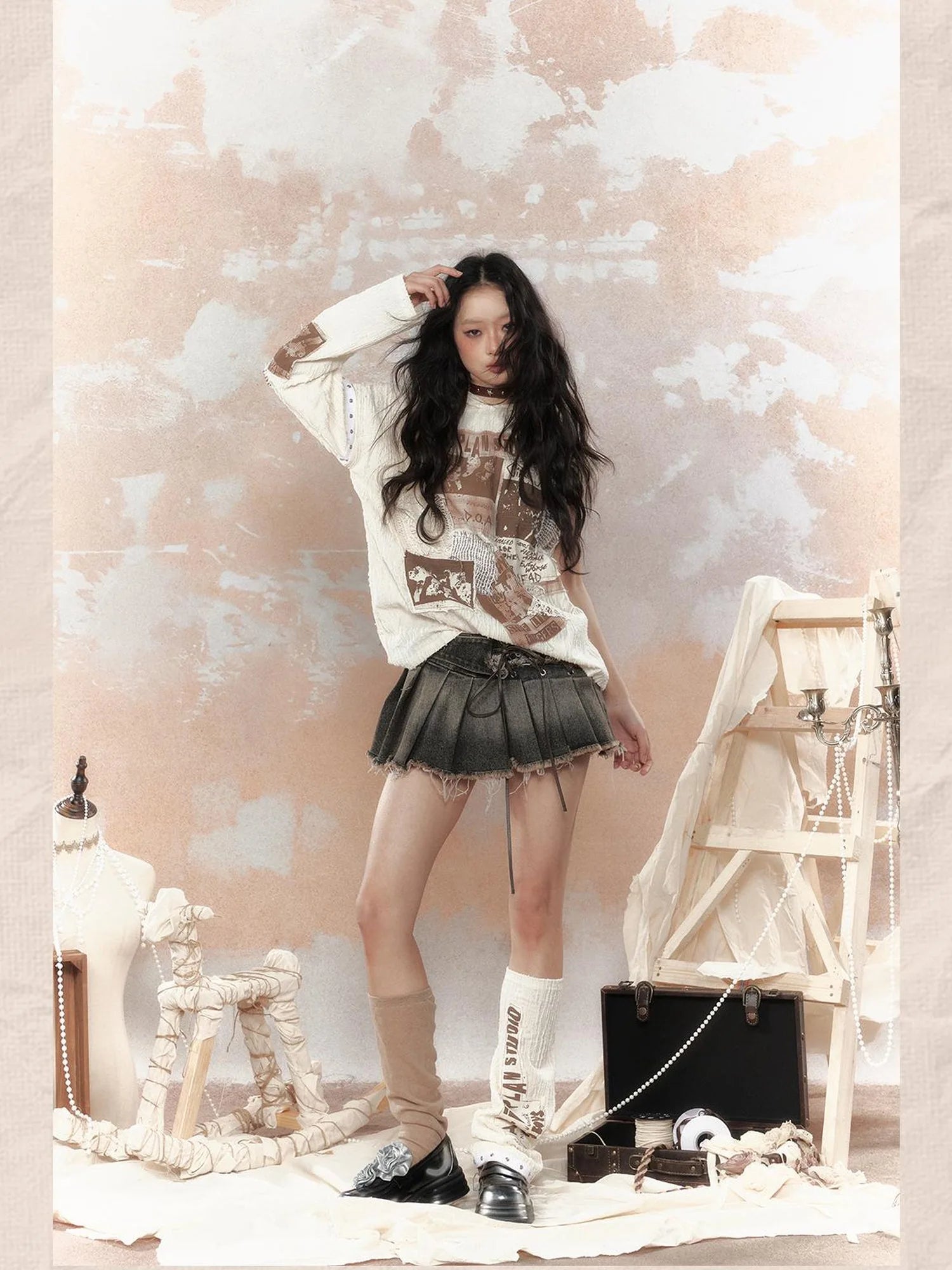 Steampunk Rabbit Hoodie With Detachable Sleeves