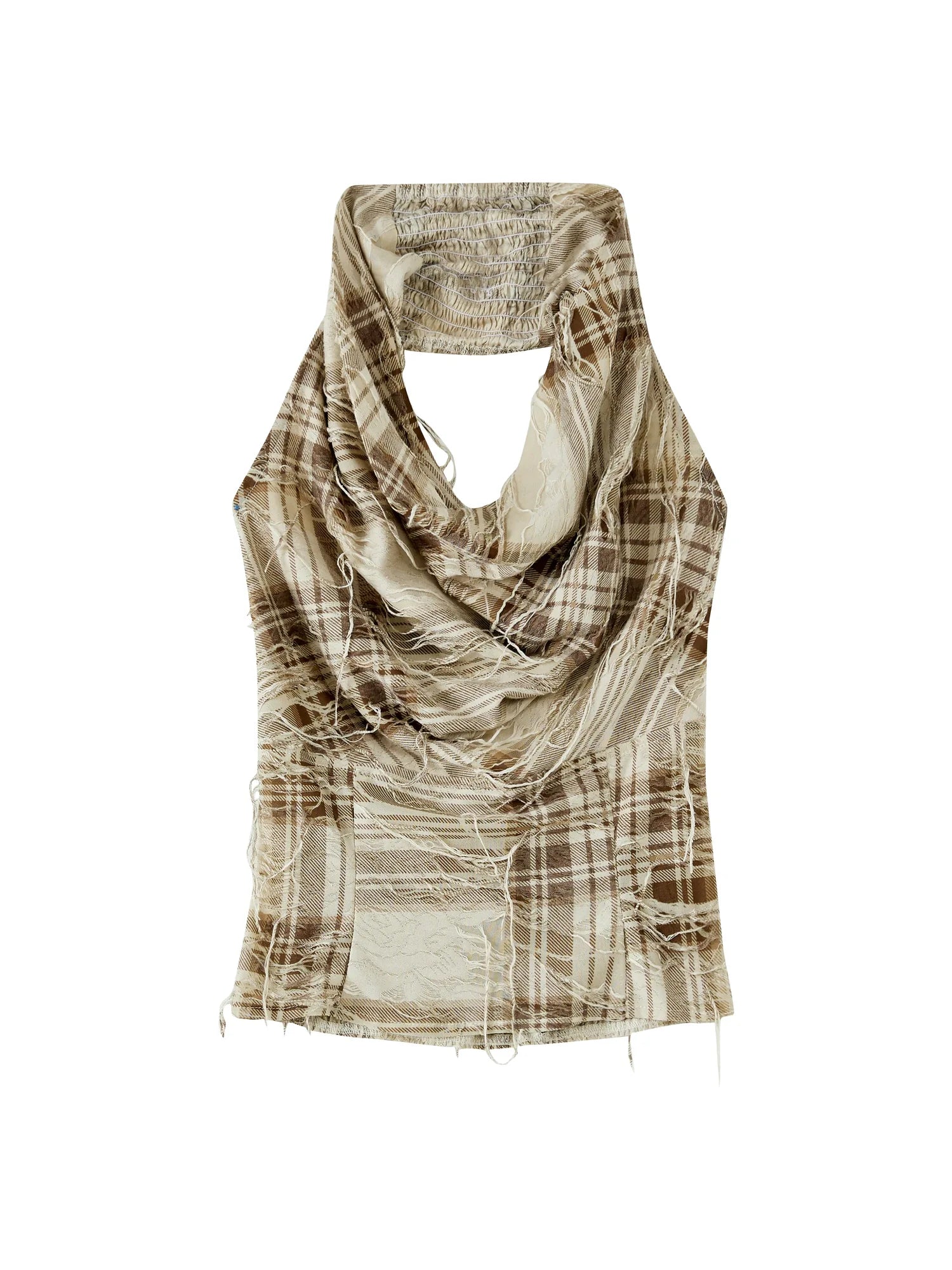 Vintage Lattice Duster Neck Multi Way Strap Top