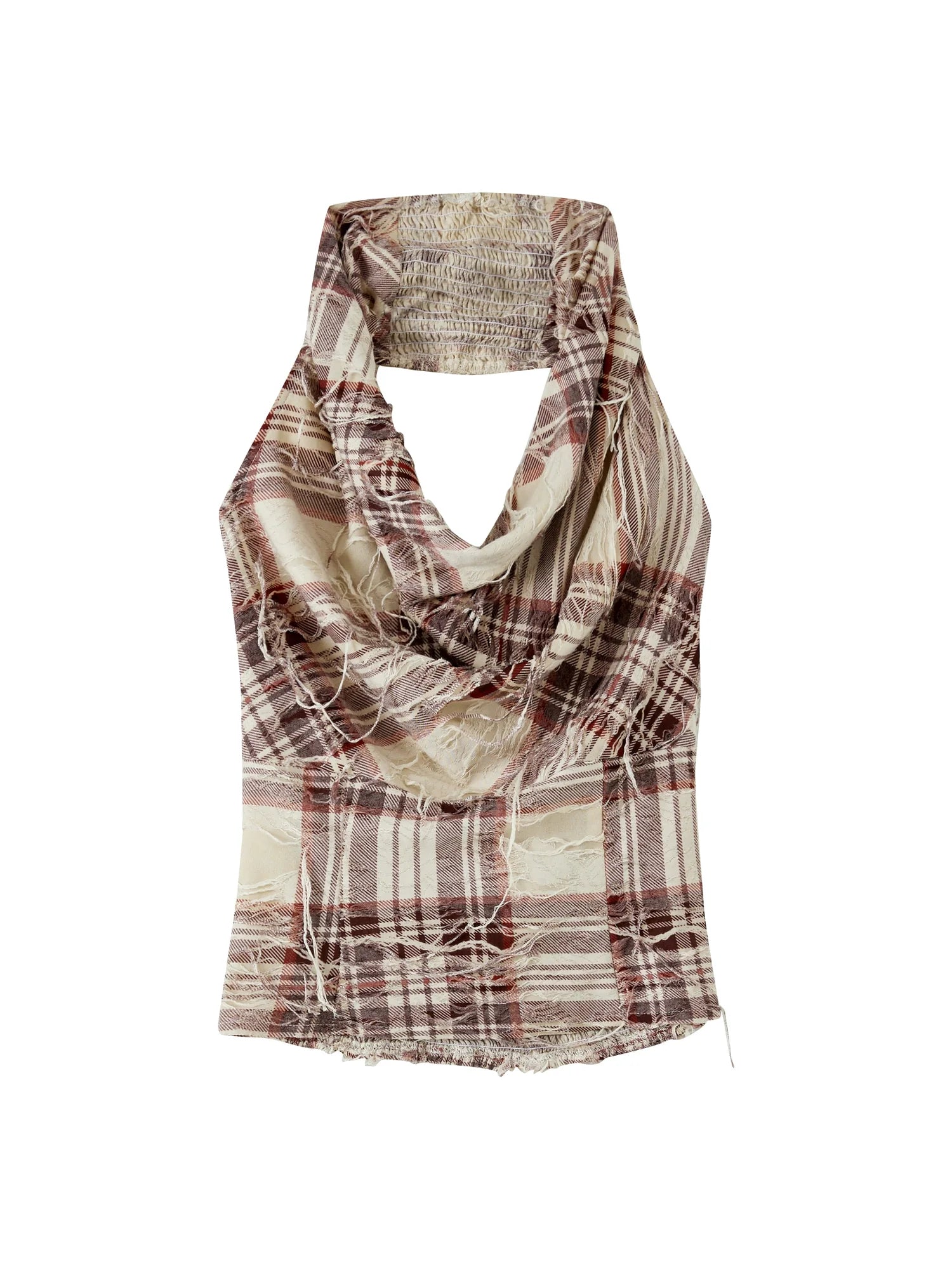 Vintage Lattice Duster Neck Multi Way Strap Top