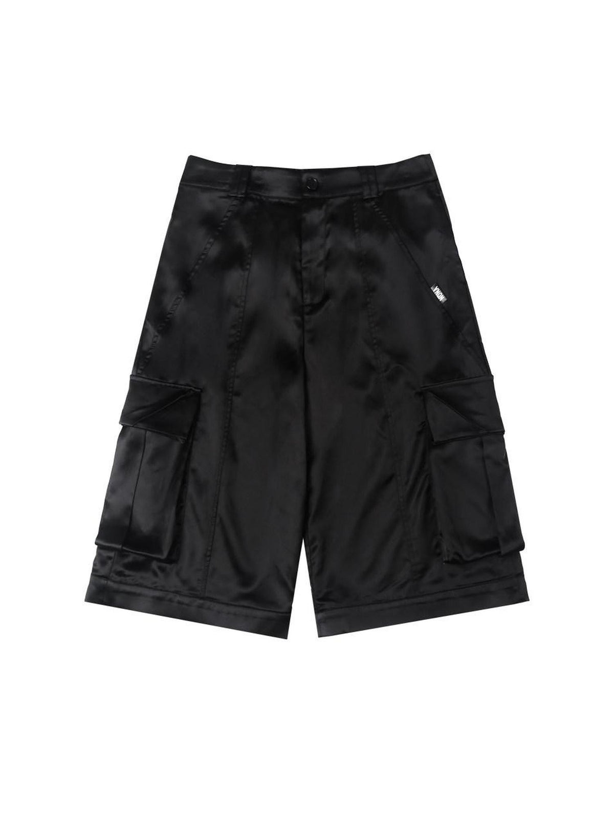 ANYQUESTION Black Gray Green Low Waist Pocket Cargo Women&
