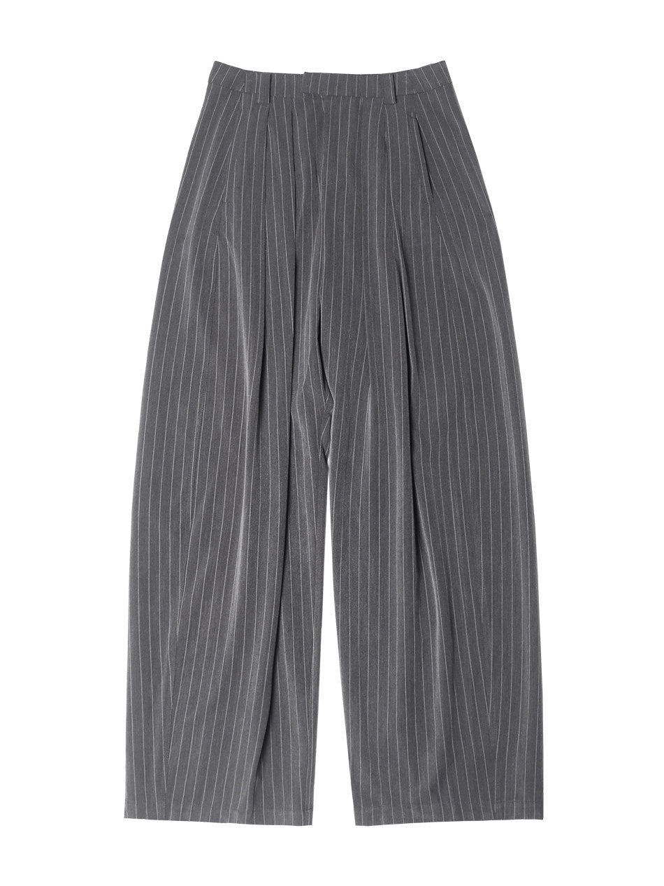 ANYQUESTION_Black_Grey_Striped_Lightweight_Casual_Women&
