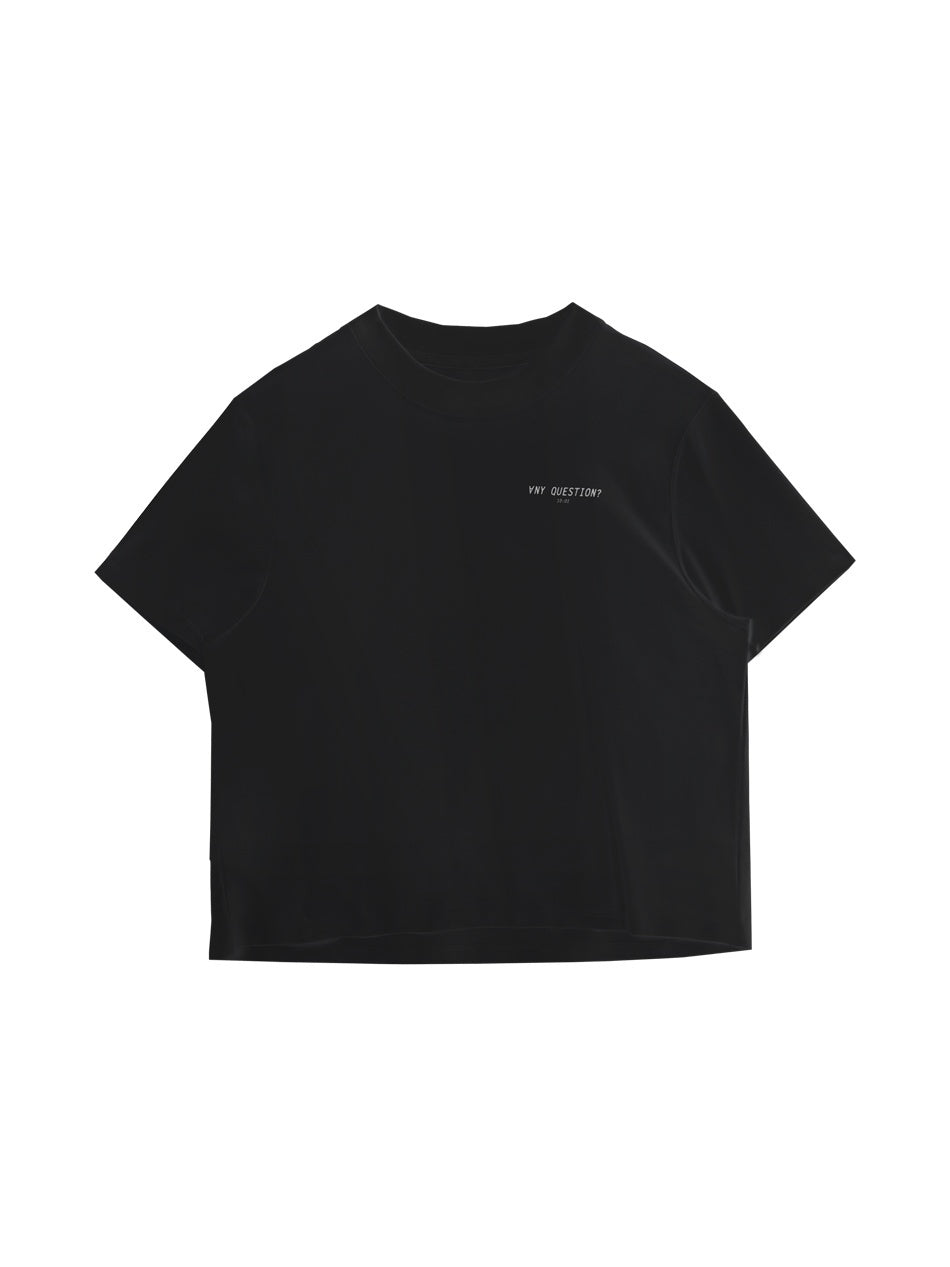 ANYQUESTION_Black_Letter_Logo_Print_Street_Straight_Cut_Women&