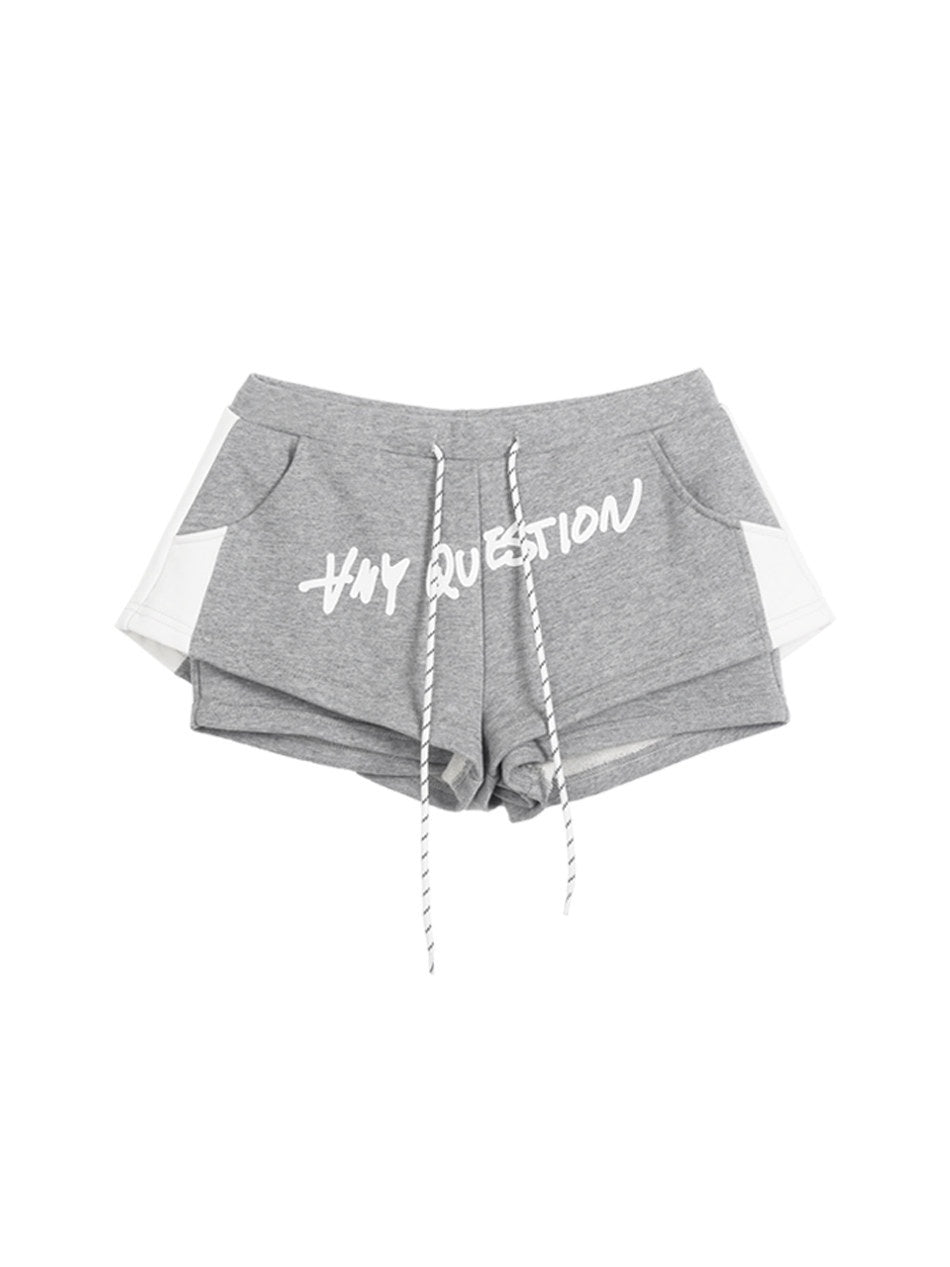 ANYQUESTION_Black_White_Gray_Graffiti_Print_Colorblock_Double_Layer_Women&