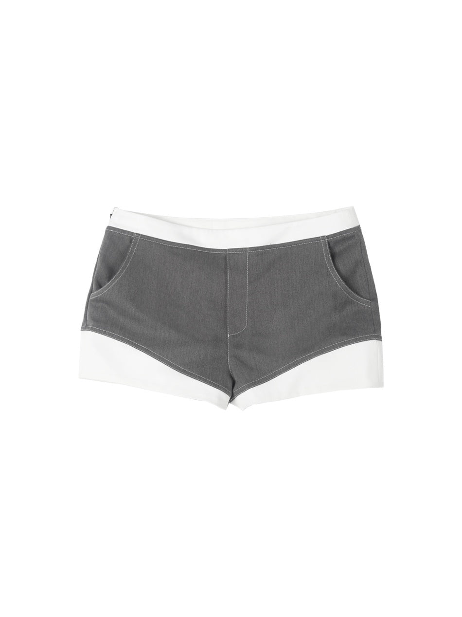 ANYQUESTION_Black_White_Two_Tone_Exposed_Stitch_Women&