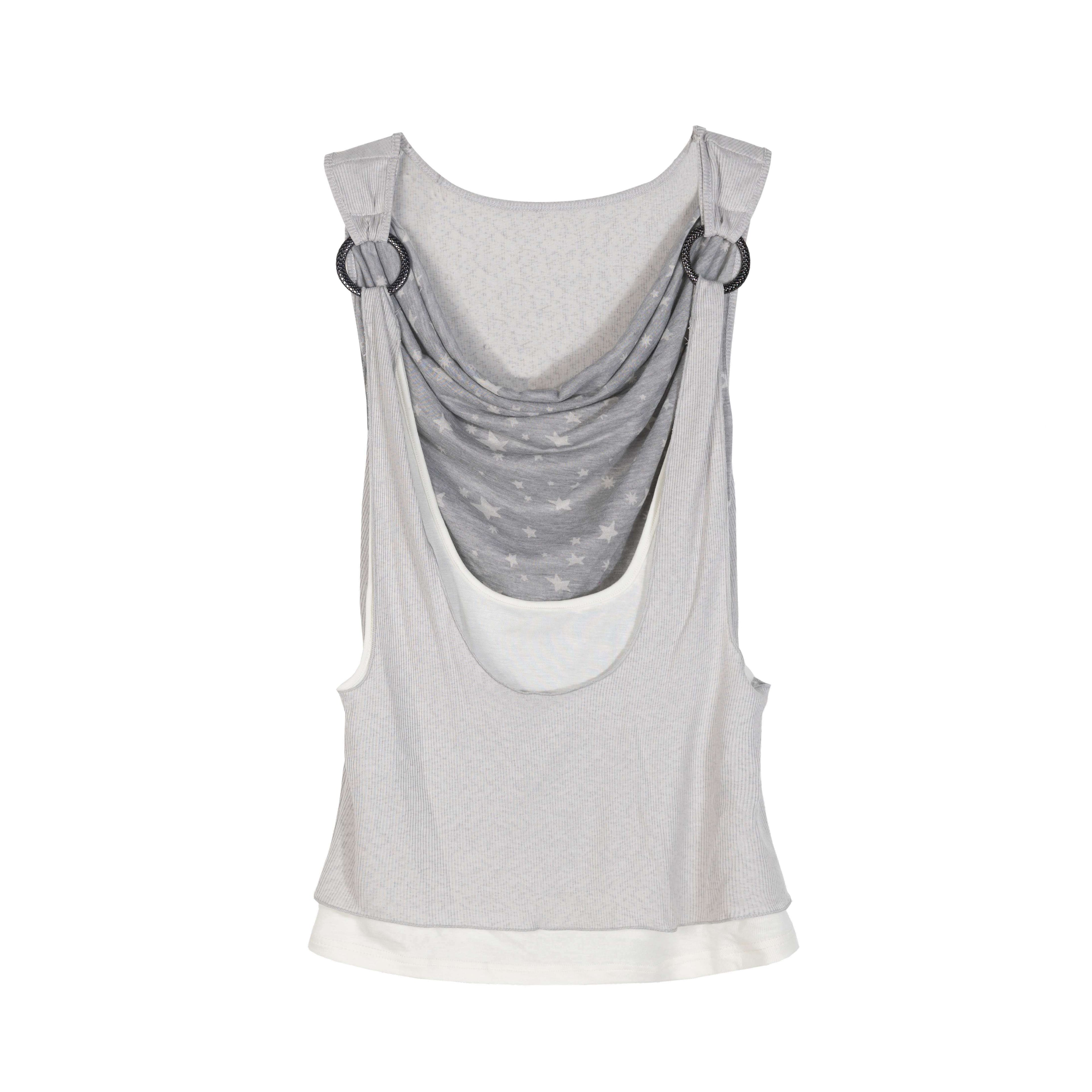 ARIADNAw No Padding Polo Collar Longline Layering Camisole Women Tank Tops