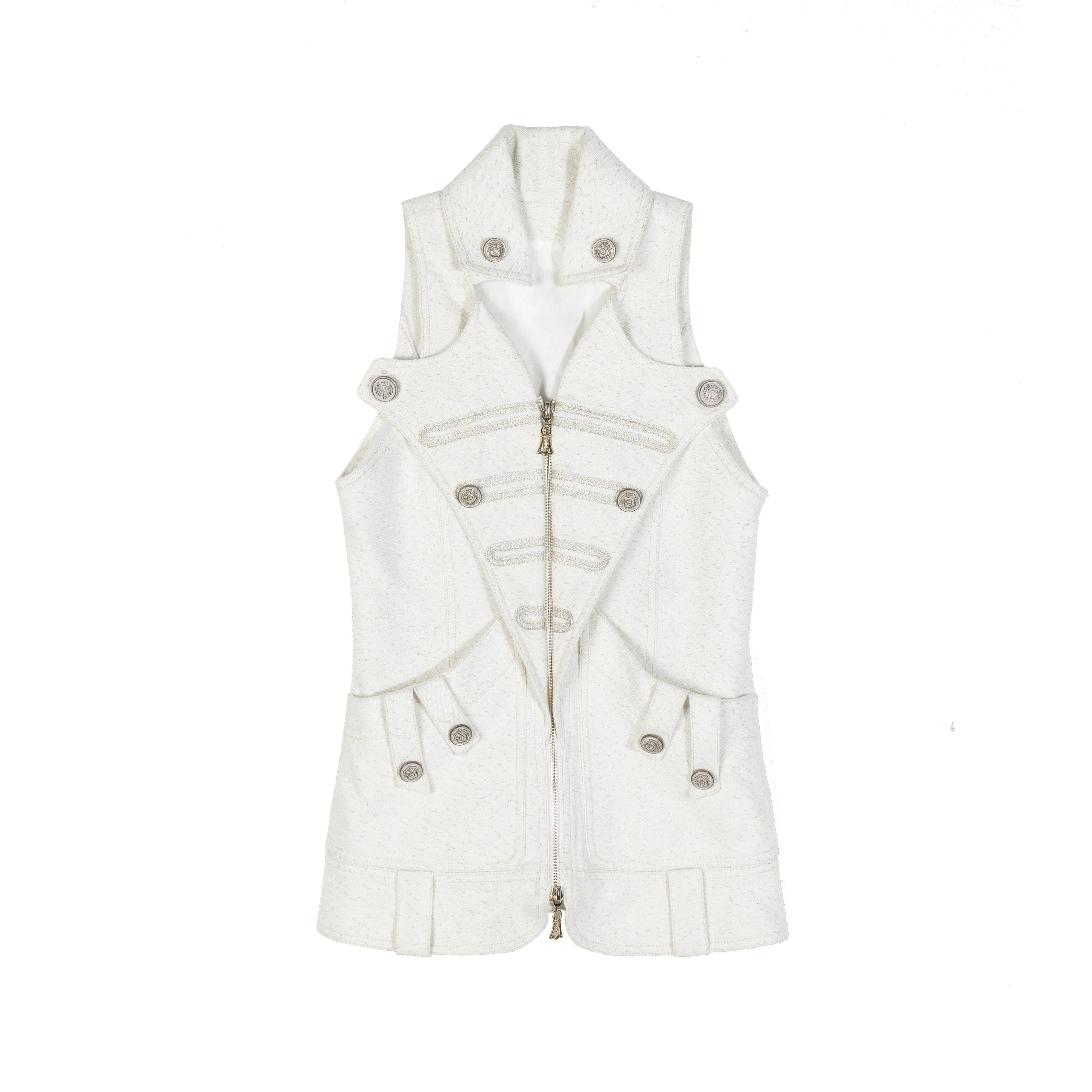 ARIADNAw_Slim_Fit_Collared_Halter_Neck_Zip_Front_Women_Ivory_Gray_Puff-Sleeve_Blouses_MISSTT