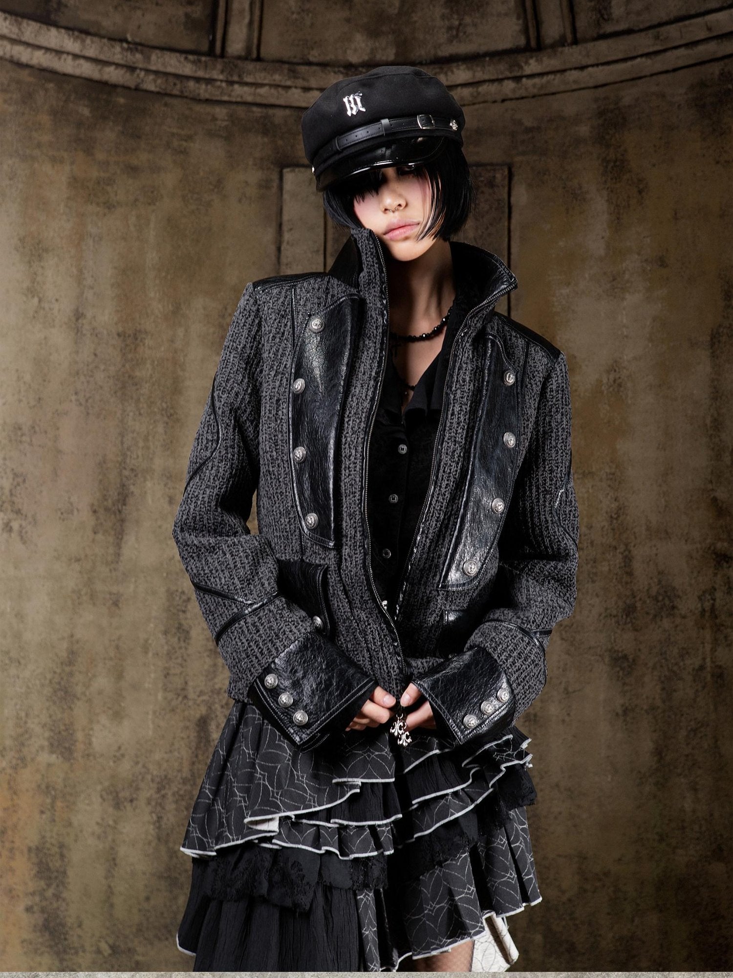 ARIADNAw Tied Waist Denim Style Straight Fit Women Long Sleeve Solid Color Jacket