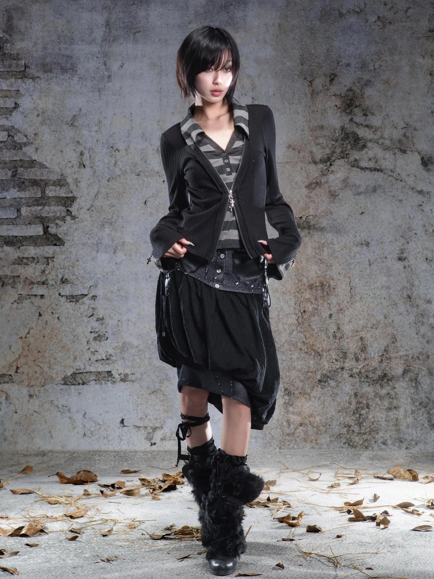 ARIADNAw Two Way Asymmetrical Bloom Skirt With Camisole Skirt