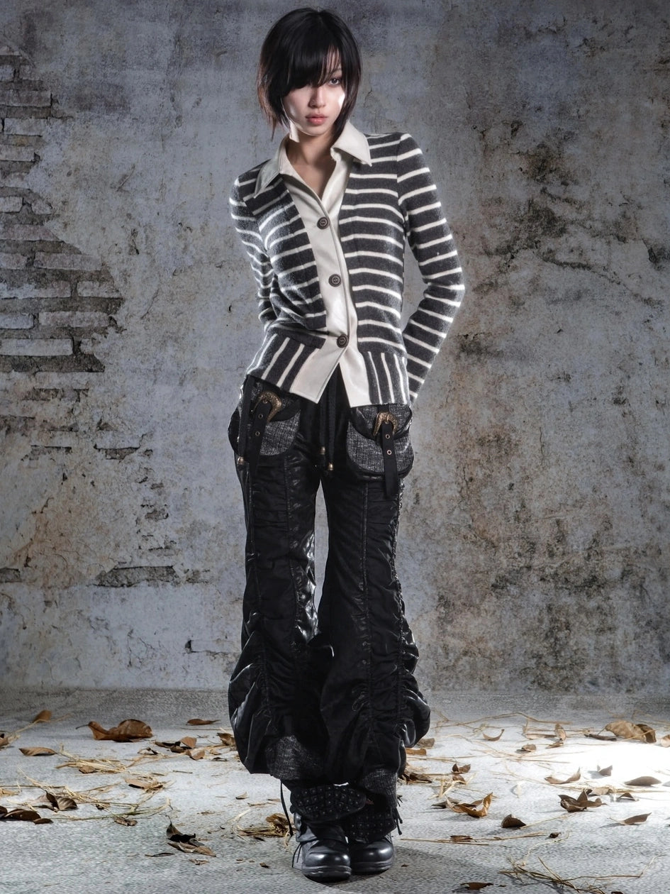 ARIADNAw Two Way Drawstring Wide Leg Lantern Pants Pants