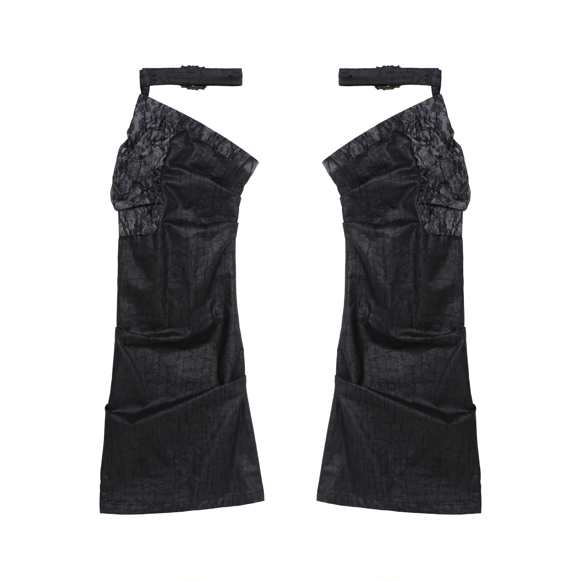 ARIADNAw_Vintage_Punk_Distressed_Low_Rise_Shorts_With_Leg_Warmers_MISSTT