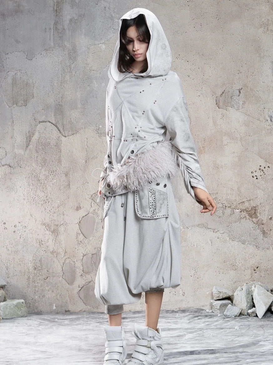 ARIADNAw Vintage Punk Distressed Star Hoodie Hoodies/Sweatshirt