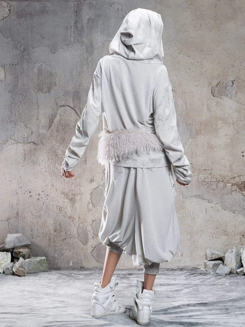 ARIADNAw Vintage Punk Distressed Star Hoodie Hoodies/Sweatshirt