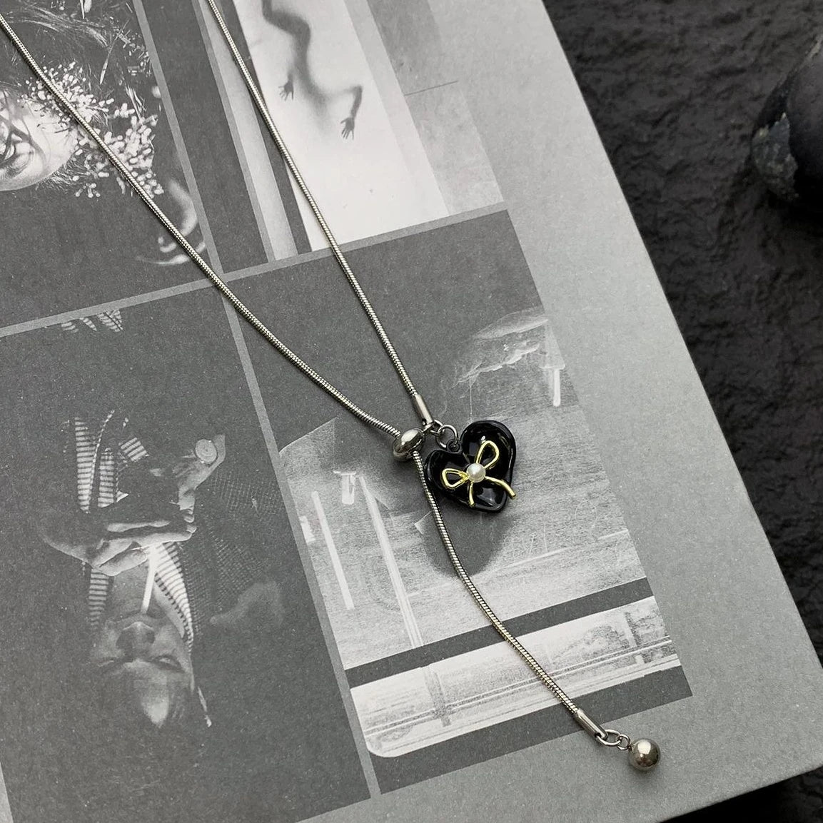 Accessories Adjustable Bow Tie Choker Necklace