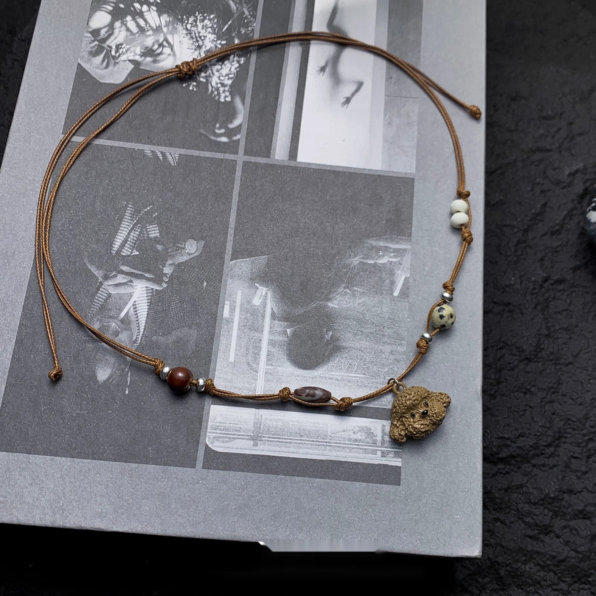 Accessories_Adjustable_Brown_Puppy_Pendant_Necklace_MISSTT