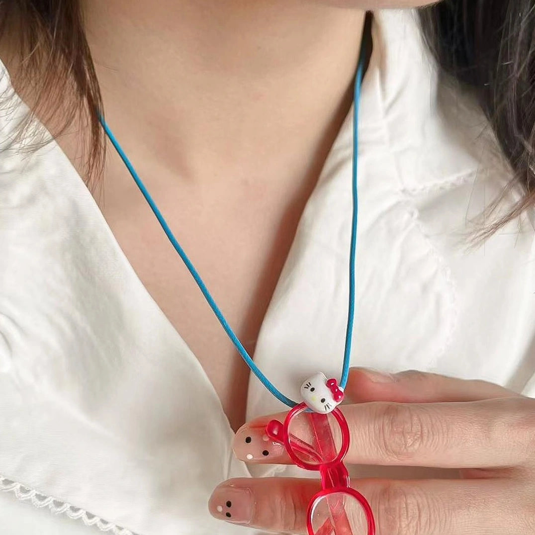 Accessories Adjustable Cat Eye Pendant Necklace